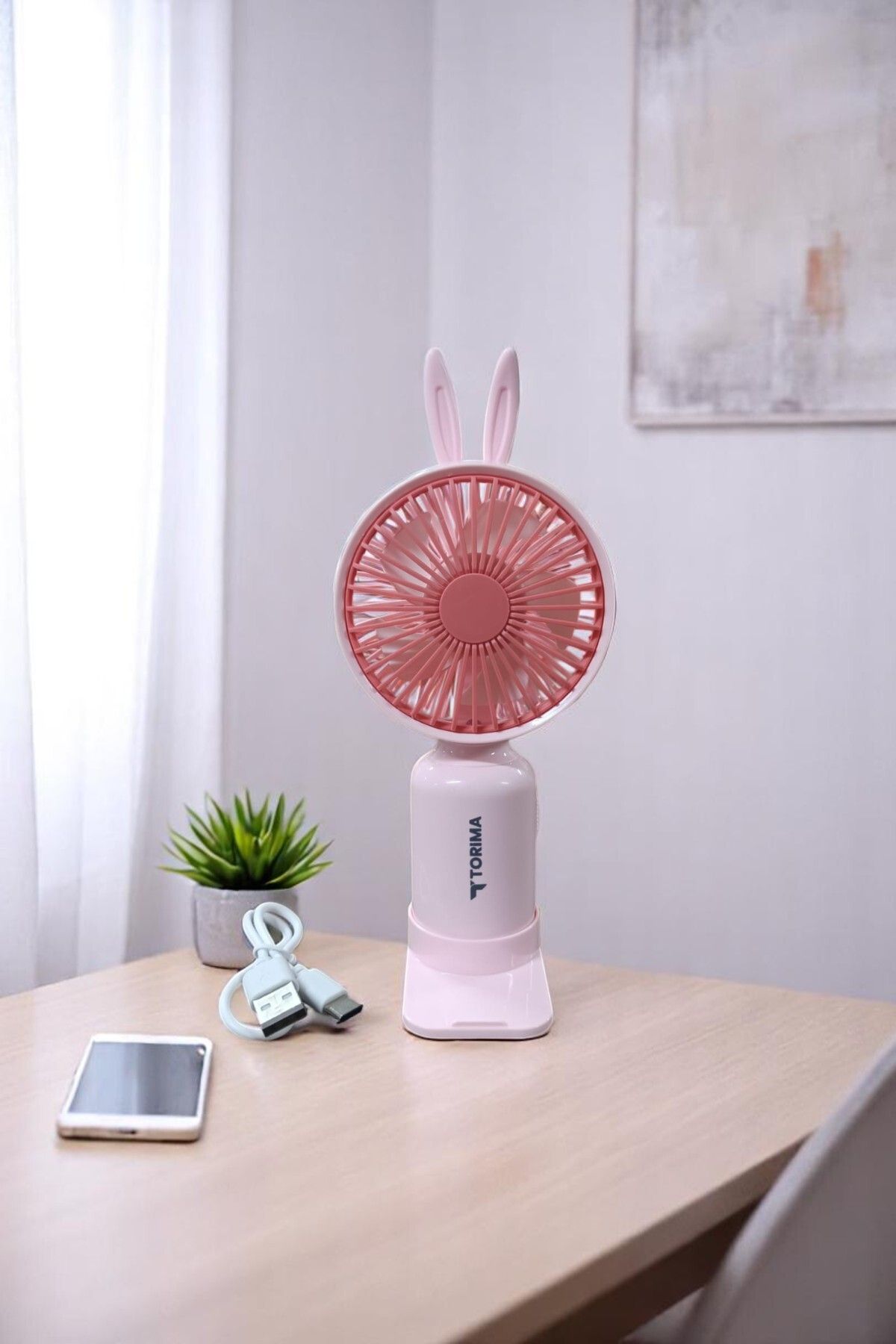 intoku Mini Soğutucu Fan Taşınabilir El Fanı Pervane Güçlü Serinletici Klima Vantilatör