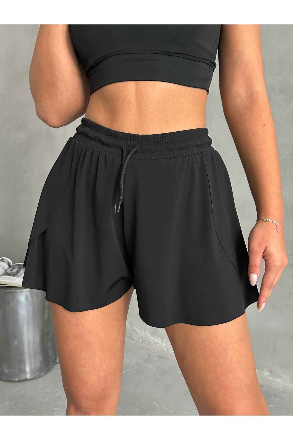 Miss Prova Bel Lastik ve Bağlama Detaylı Tenis Şort MISSSRT2624