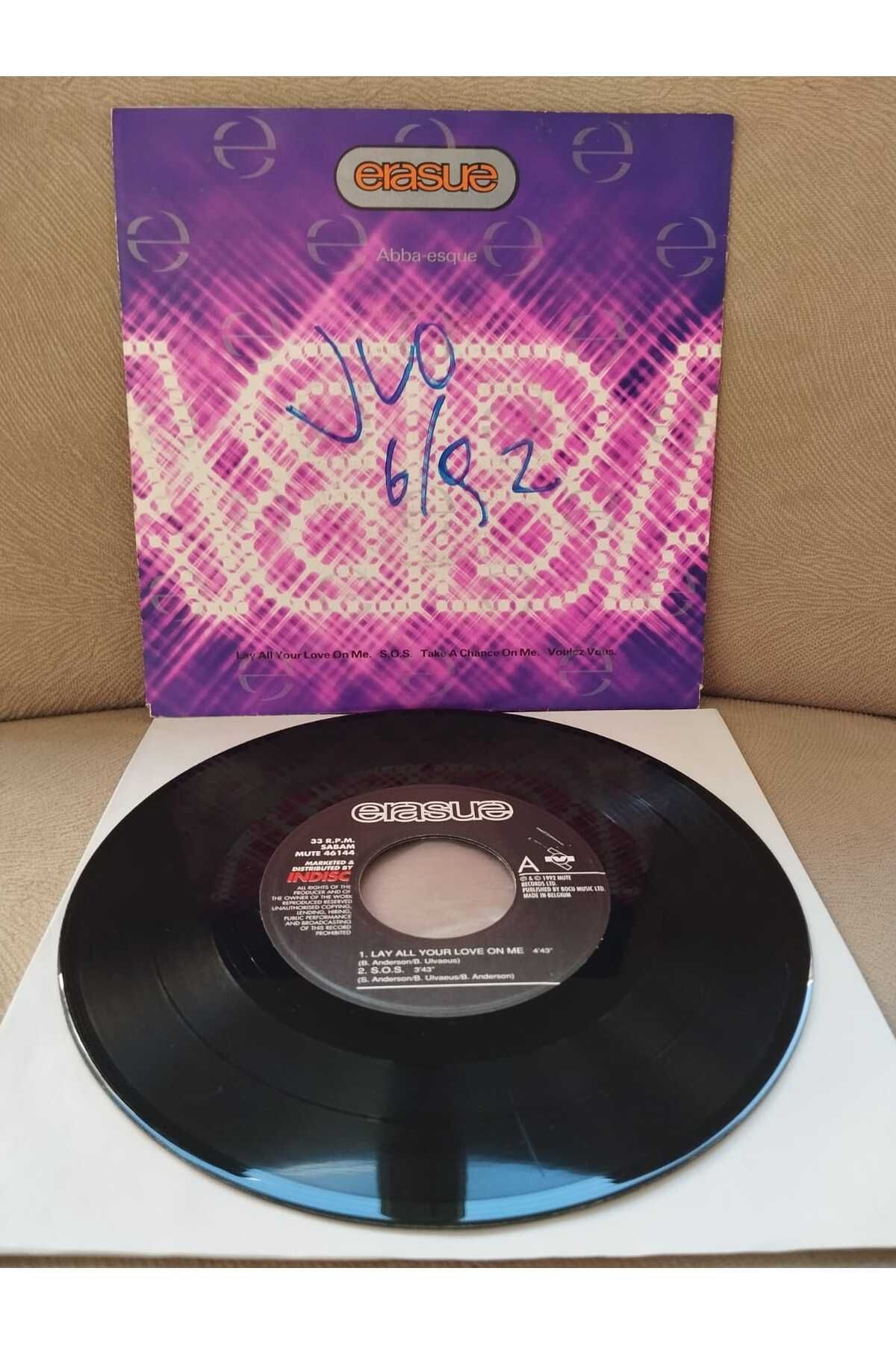 Plakperest Erasure – Abba-Esque - 1992 Belçika Basım EP PLAK-2.el