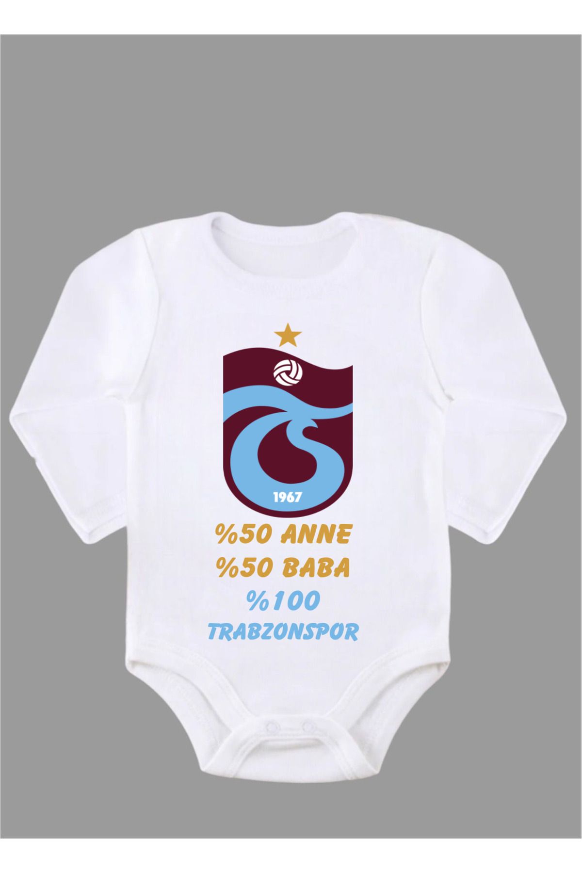 Outdoor One Organik %100 Pamuk %50 Anne %50 Baba TS Bebek Body Uzun Yeni Tasarım