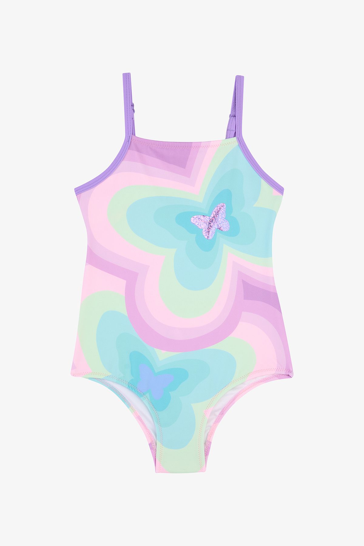 Penti Costum De Baie Sport Pentru Fete Rainbow Butterfly Femeie - 6–7 years