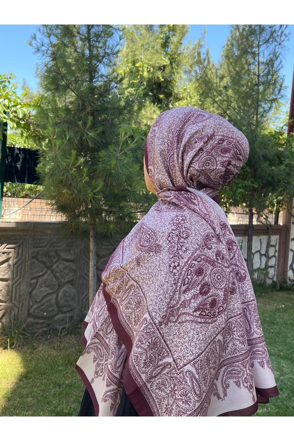 Organic Scarfs camellia Etnik Desen Soft Şal