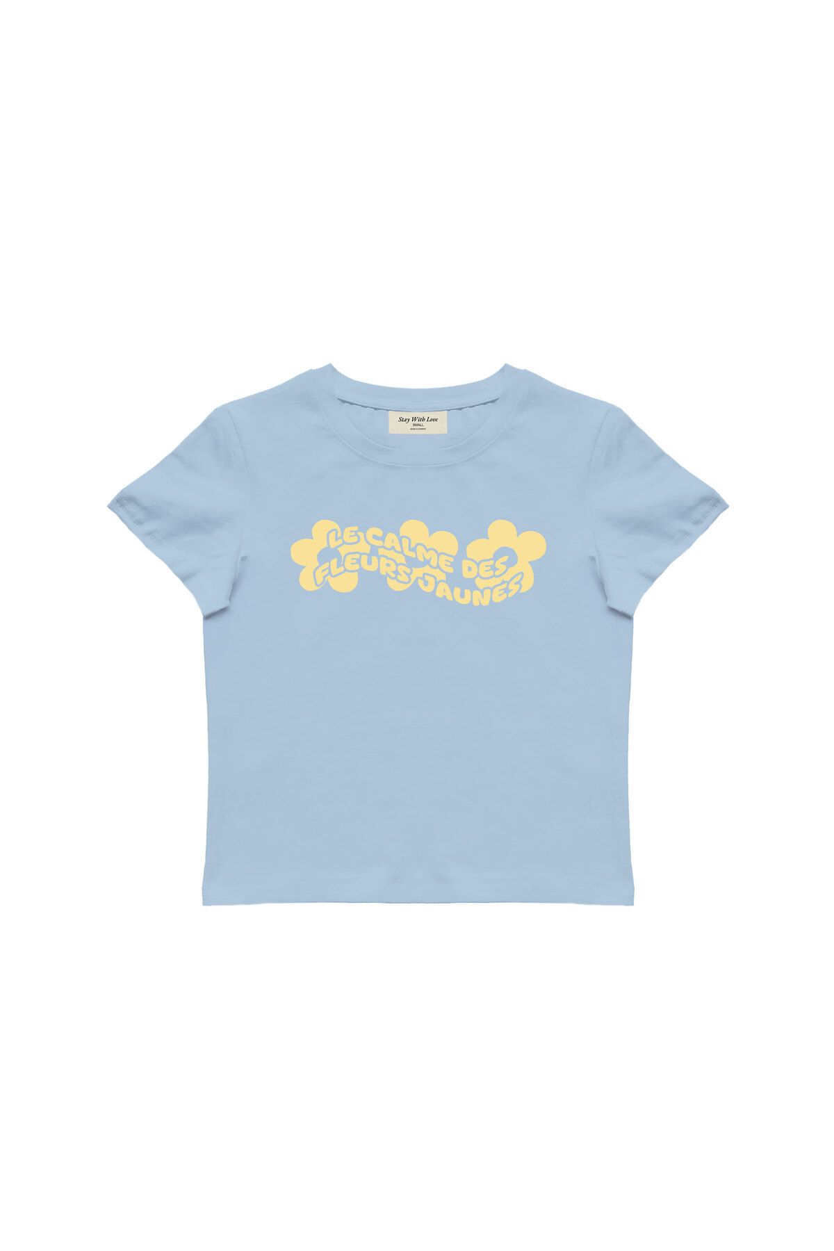 lethestudios Fleurs Baskılı Baby Tee Crop Top