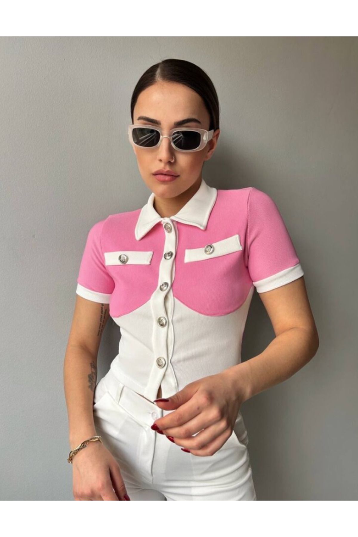 Lorinya Butik Kısa Kollu Bluz