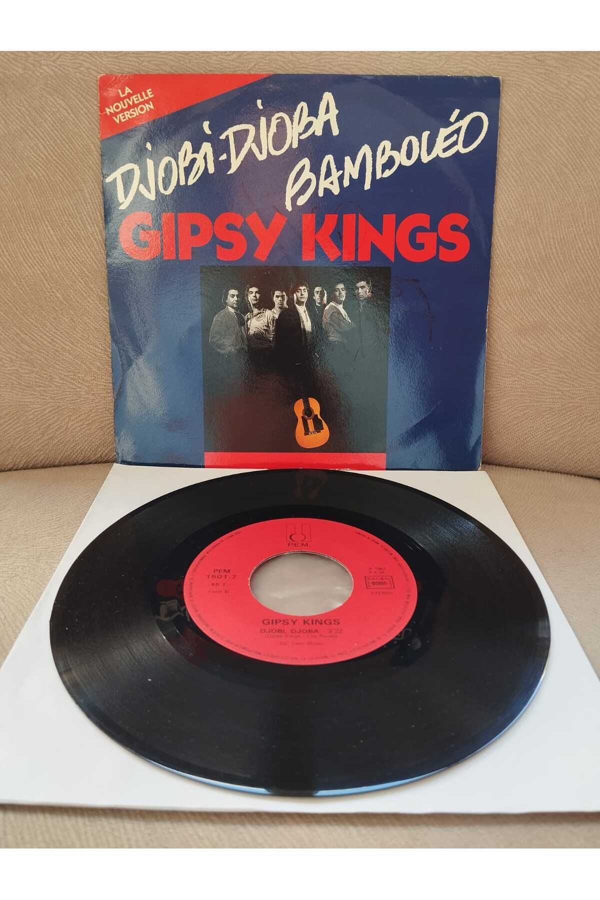 Plakperest GIPSY KINGS - DJOBI - DJOBA / BAMBOLEO - 1987 FRANSA BASIM 45 LİK PLAK-2.EL