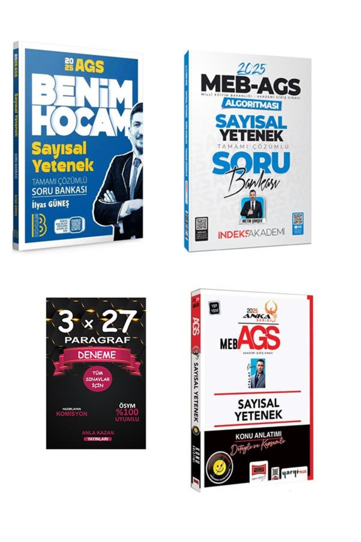 Anla Kazan Yayınları Yargı 2025 MEB-AGS Sayısal Yetenek Konu Anlatımı+İndeks Akademi+Benim Hocam 2025 MEB-AGS Algoritmas