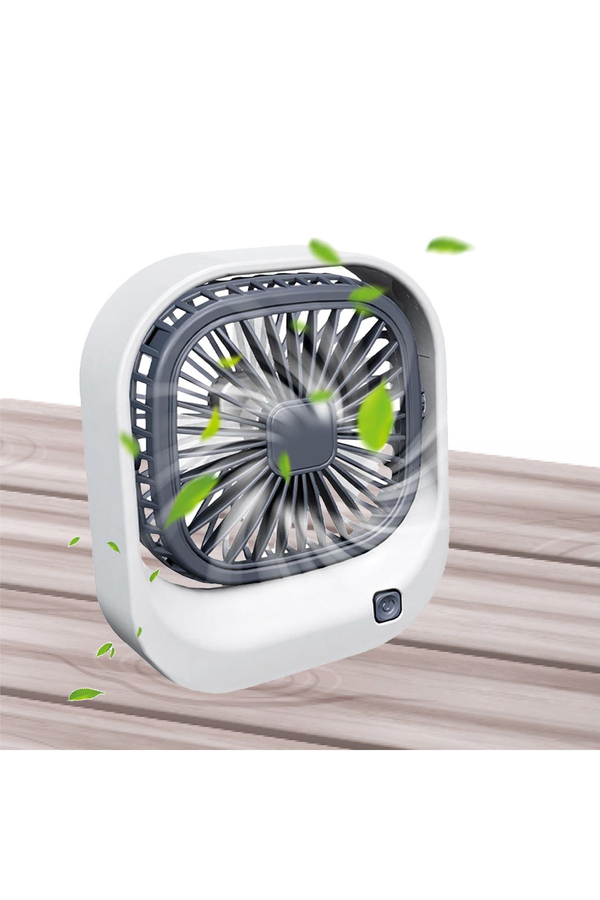 EXENAR Masaüstü Taşaınabilir Mini Fan Şarj Edilebilir Fan Soğutucu 3 Kademe 250 mAh Turbo Fan