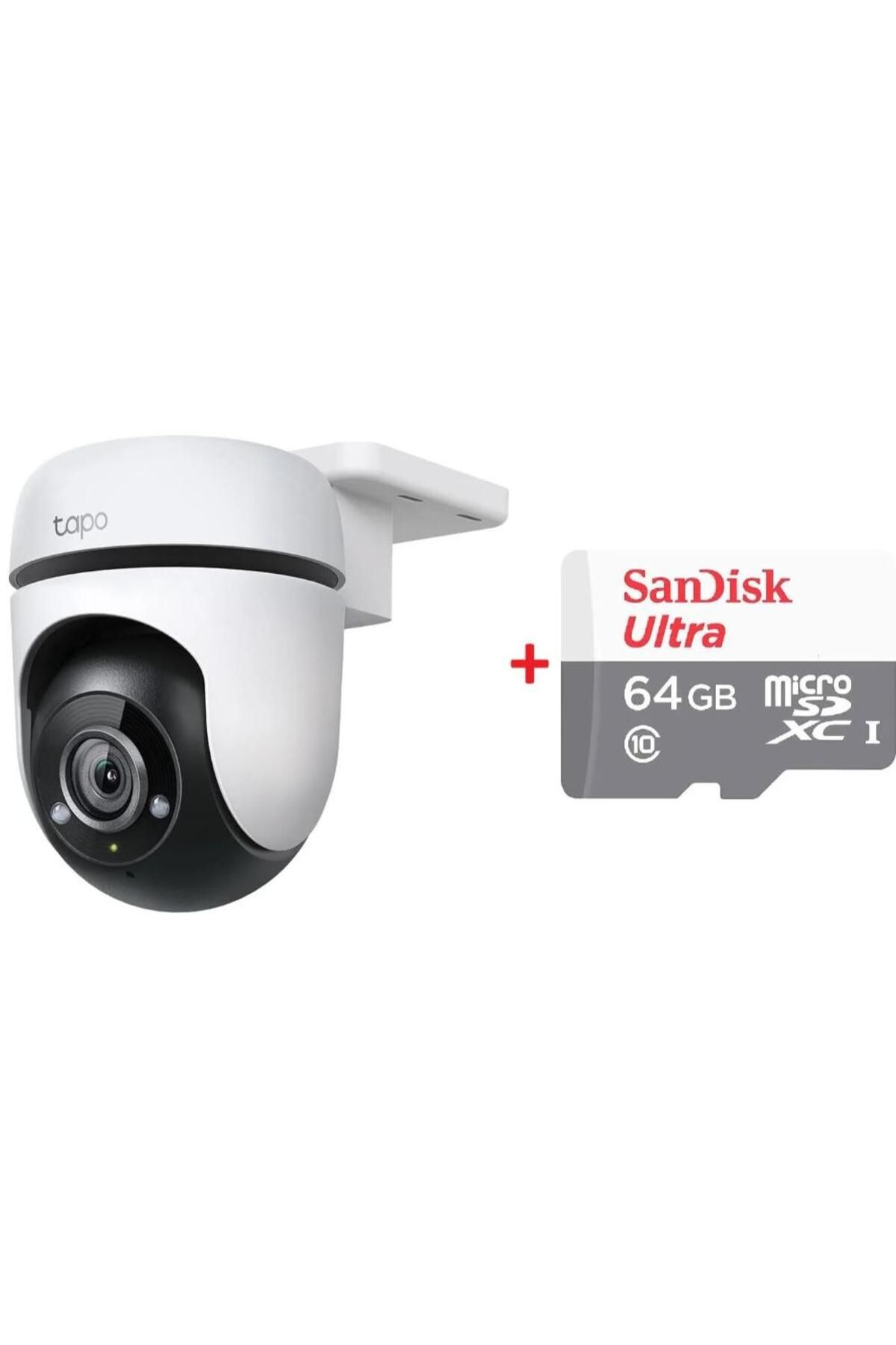 TP-LINK Tapo C500 Dış Mekan Yatay-Dikey Wİ-Fİ Güvenlik Kamerası + 64GB Ultra Bellek