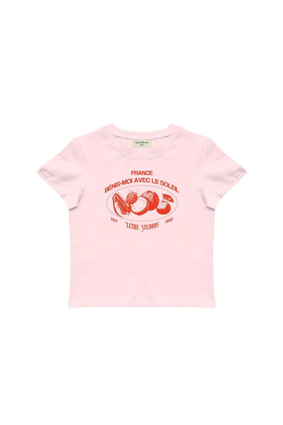 lethestudios Le Soleil Baskılı Baby Tee Crop Top