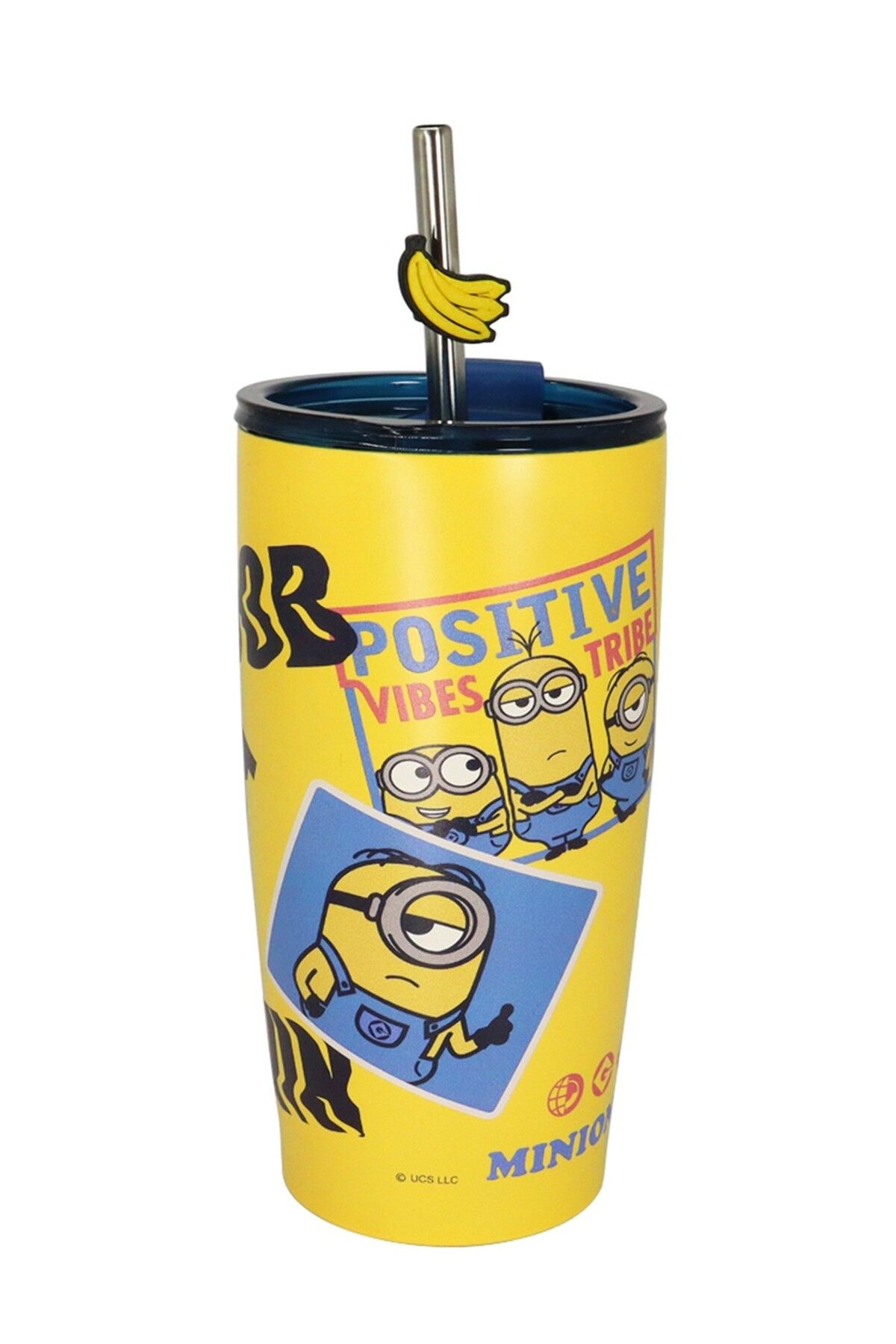 Miniso Minions Lisanslı Pipetli Çelik Matara (530ml)