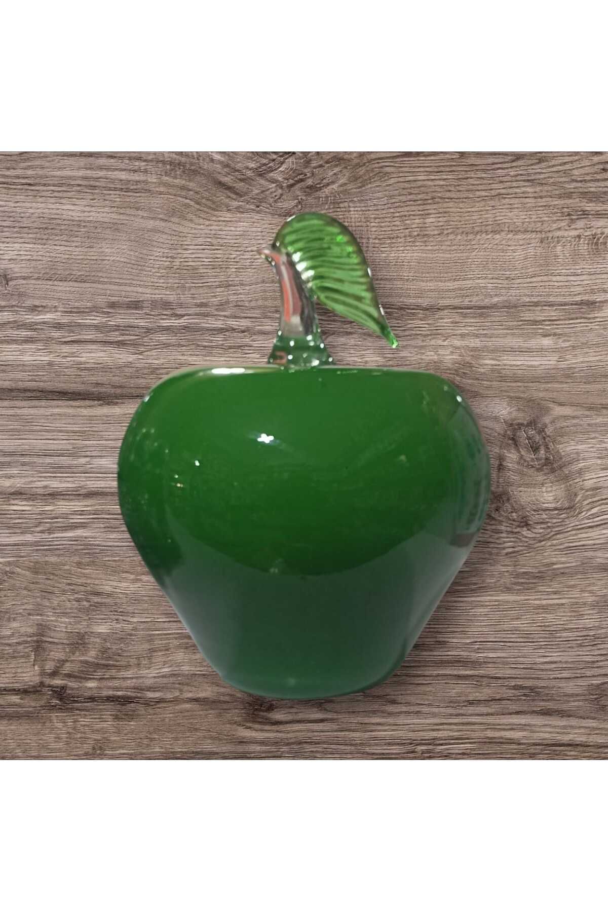 NBZ GİFT Cam Üflemeli Dekor Elma Yeşil 19 cm