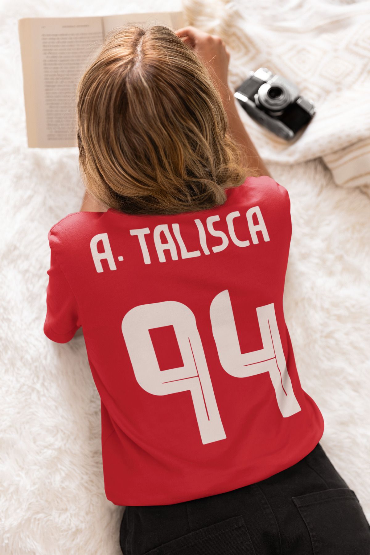 Biy Store Talisca futbol sırt forma baskılı unisex kısa kollu tişört regular fit t-shirt