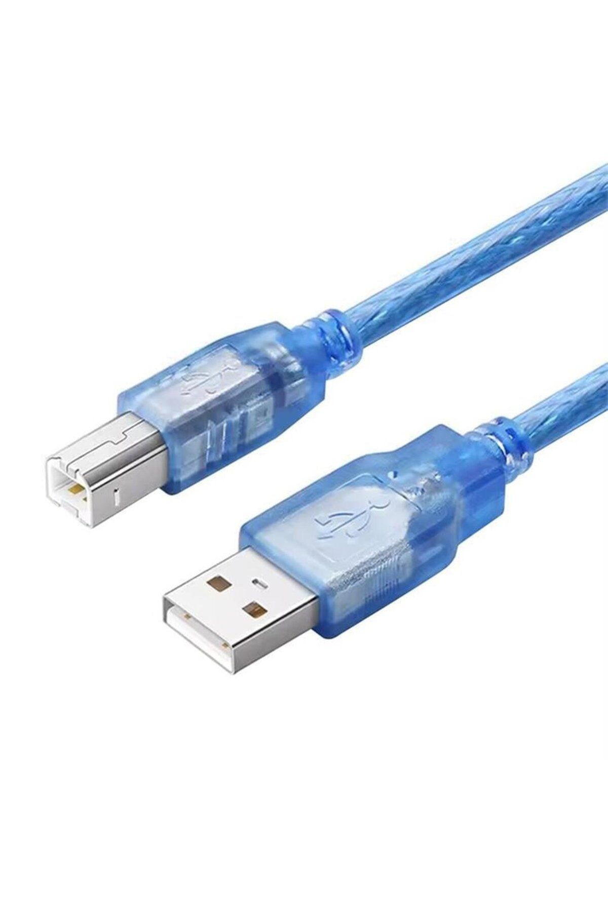 Powermaster Fully G-534DB Şeffaf Mavi 3 Metre Usb Yazıcı Kablosu