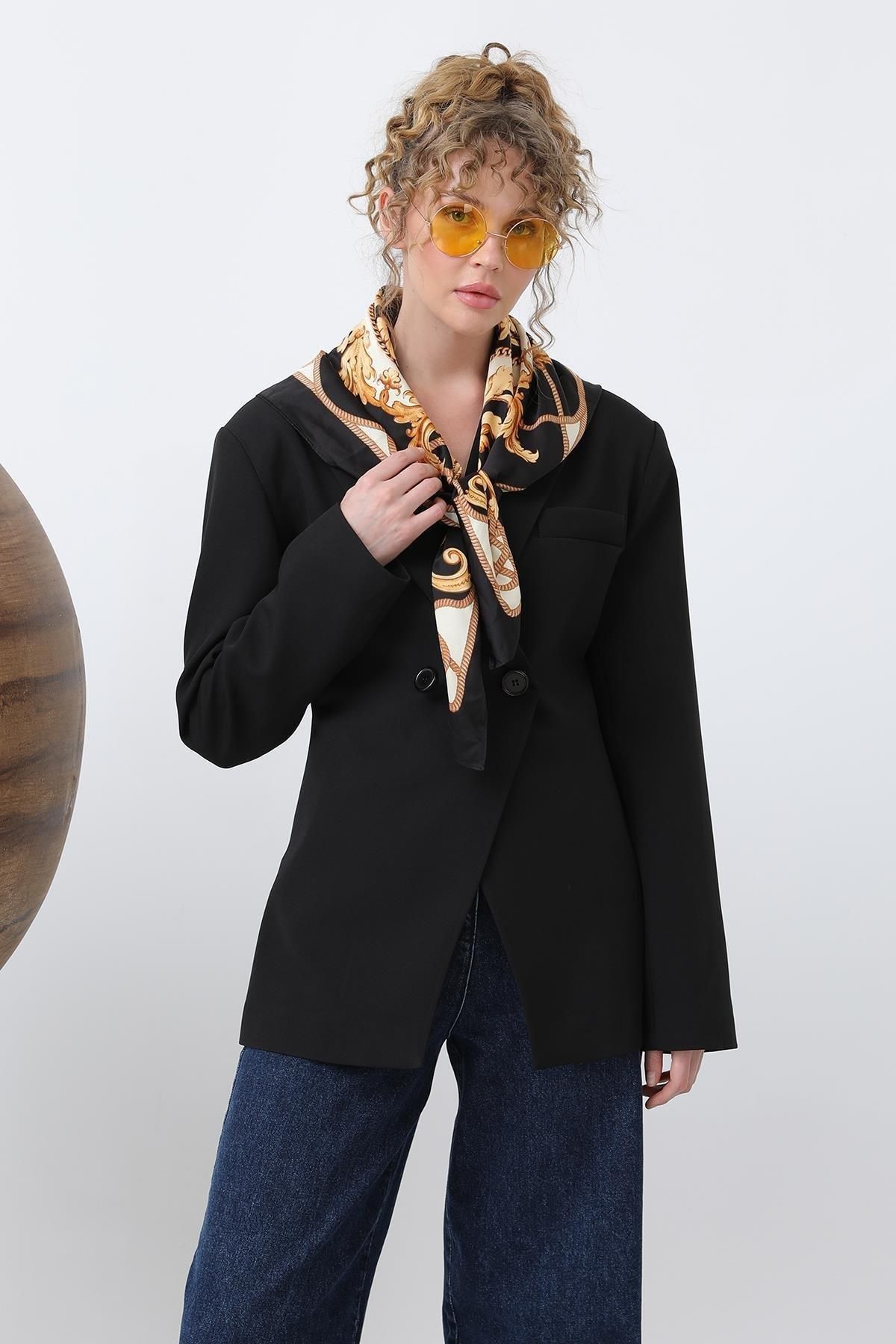 Soul Kadın Önden Düğmeli Blazer Ceket 32245CKT