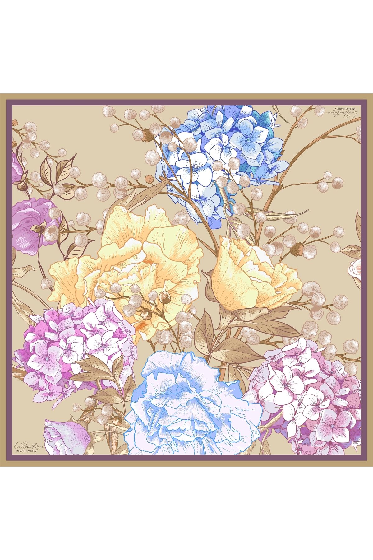 LA BOUTIQUE GÜZ | YAZ SERİNLİĞİ EŞARP 1567-04-90X90