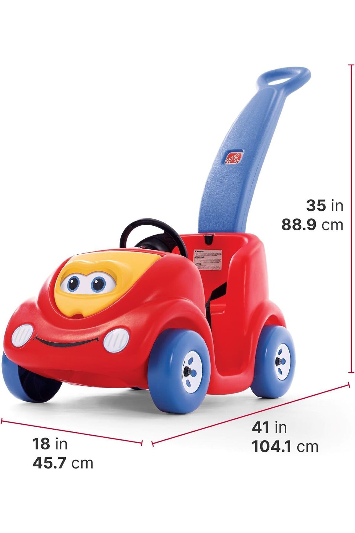 Step 2-Step2 Push Around Buggy 10th Anniversary Edition Ride-On Toy – Multicolor, 3-in-1 Design 6