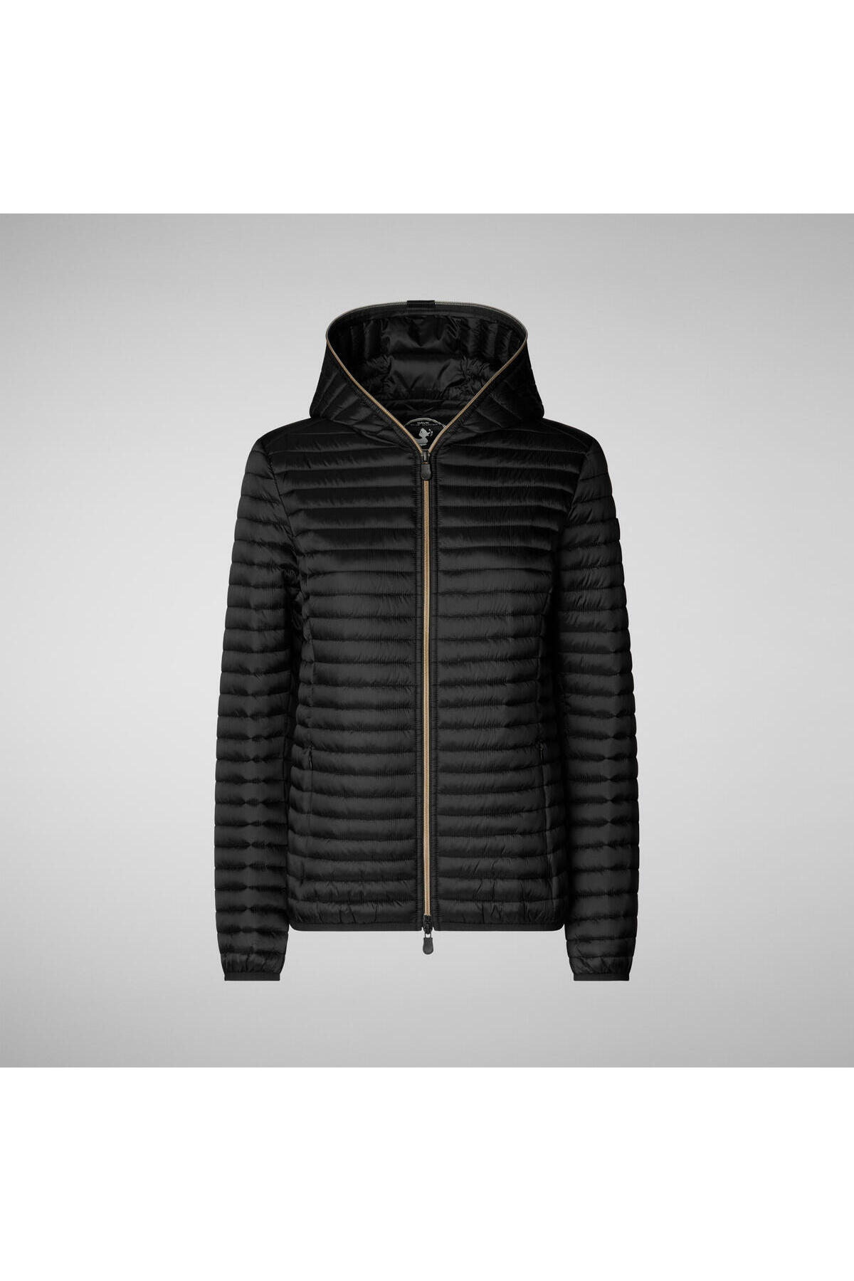 SAVE THE DUCK  Kadın Kapüşonlu Mont Siyah - Alexa - Görsel 4