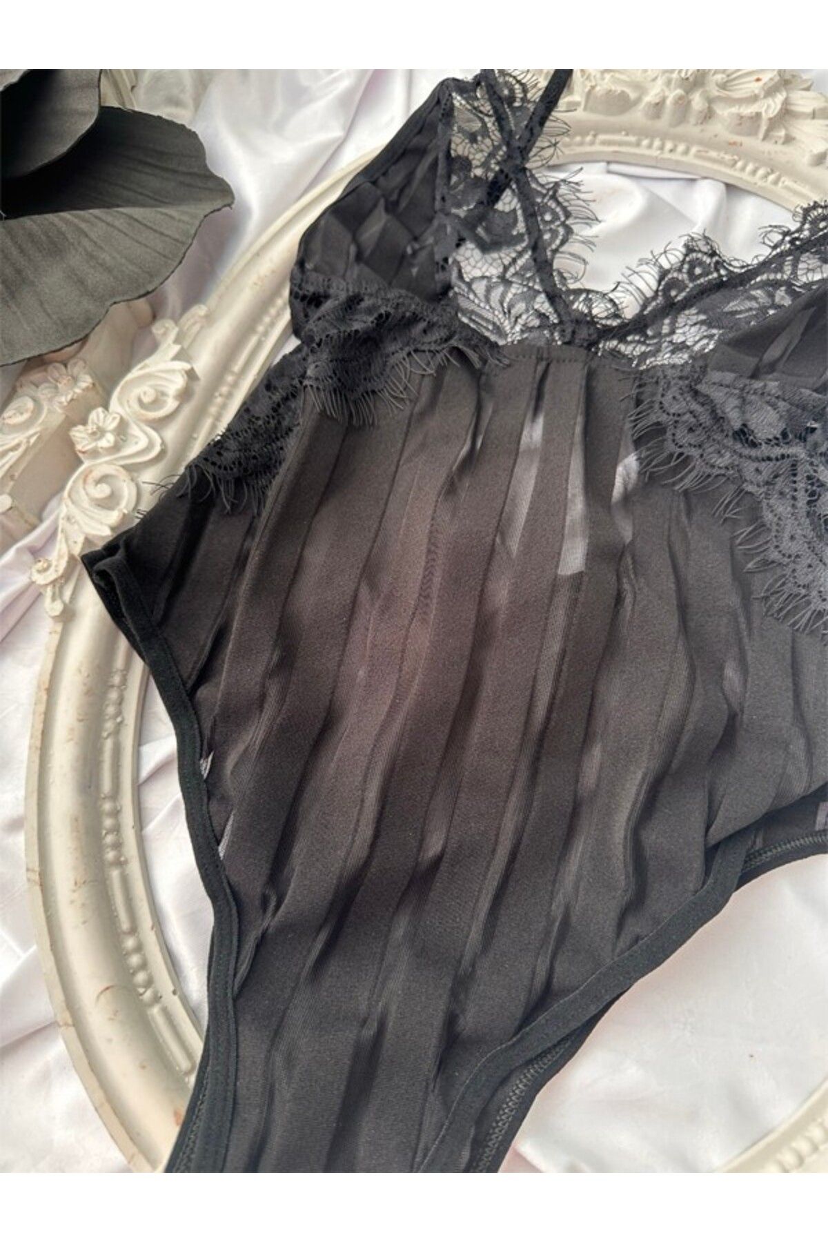 Delar Luxury Niva Siyah Bodysuit