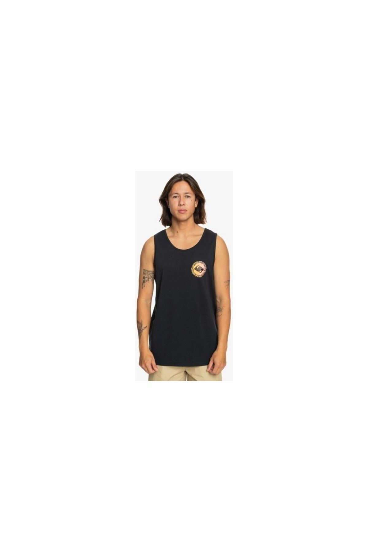 Quiksilver EQYZT07663 BEYAZ LONG FADE TANK - SİYAH