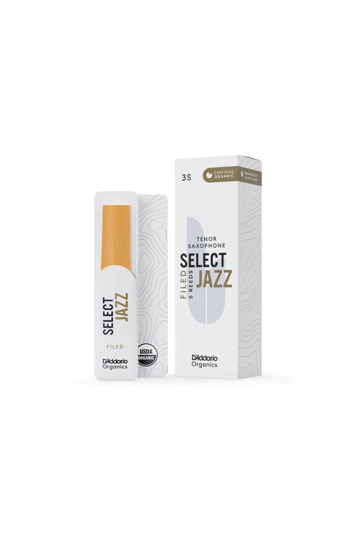 Daddario D'Addario Woodwinds Organic Select Jazz Tenor Saksafon Kamışı No:3 Soft