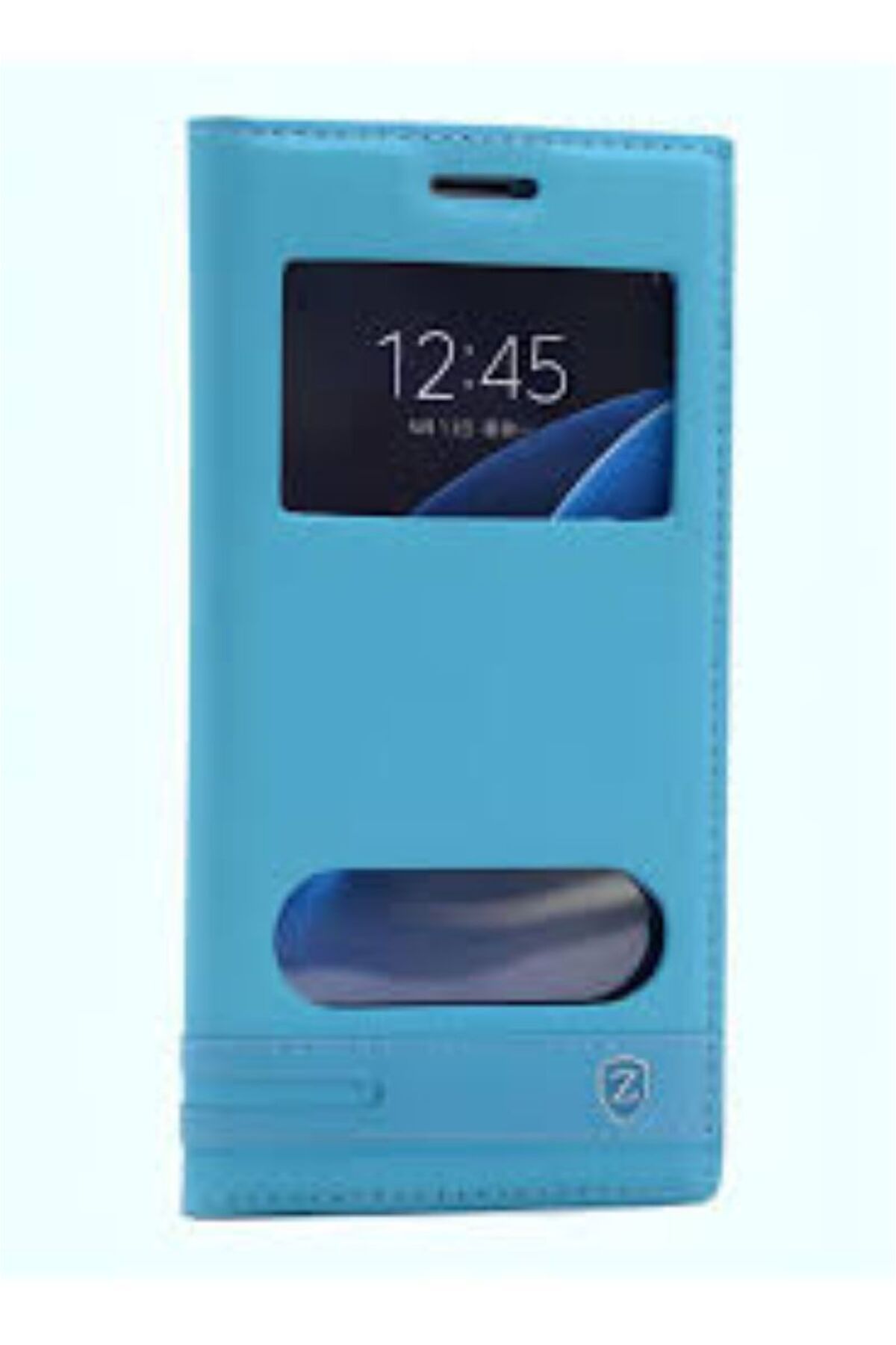 zore Galaxy A7 2017 Kılıf Zore Elite Pencereli Kapaklı Kılıf