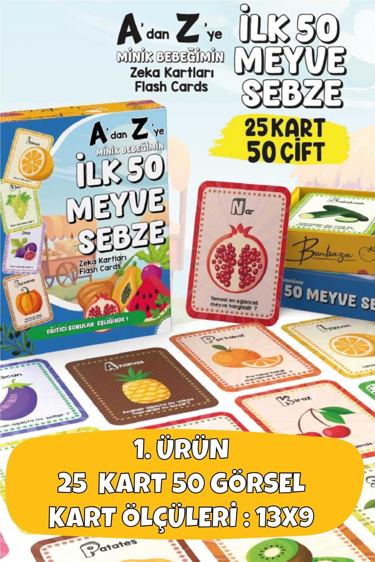 Bunbaza Okul Öncesi Erken Öğrenme Eğitici Set, Cırtlı Kitap ve İlk Zeka Kartlarım Set 2 fotoğrafı 6 (önizleme)