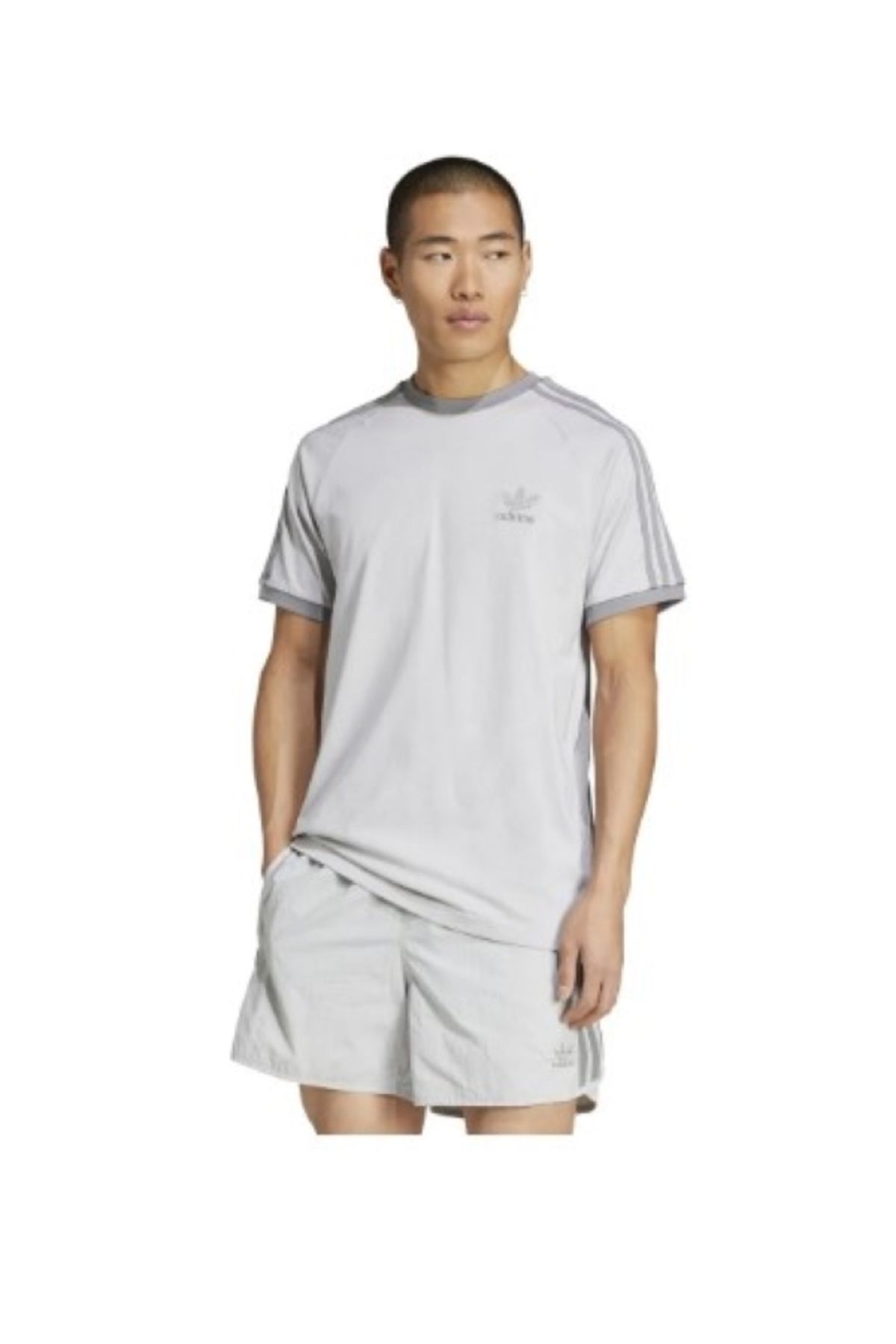 adidas ADİDAS IA4846 GRİ ÇİZGİLİ TSHİRT