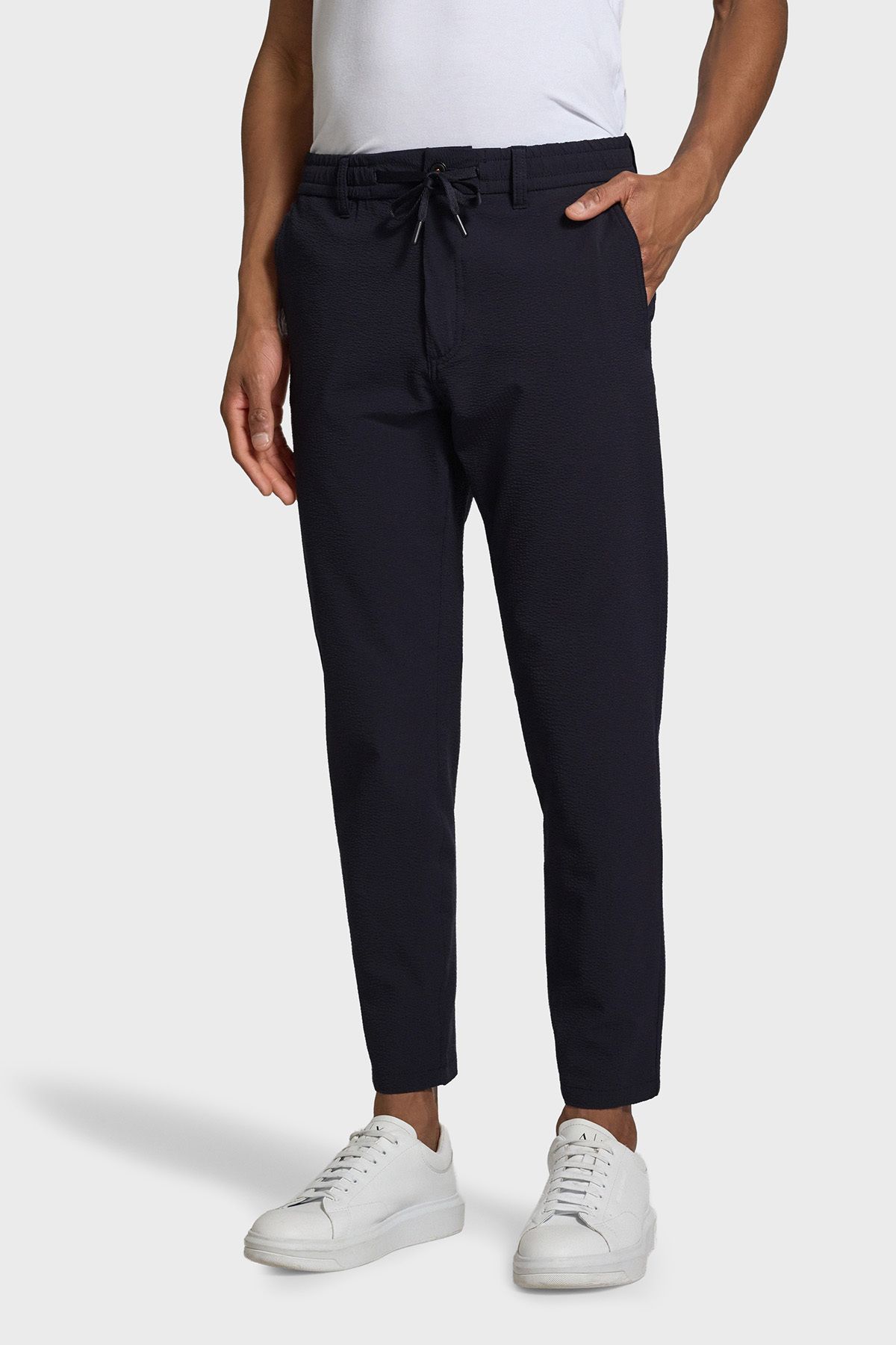 BOSS Su İtici Dokuma Tapered Fit Normal Bel Daralan Paça Pantolon Erkek PANTOLON 50537188 404
