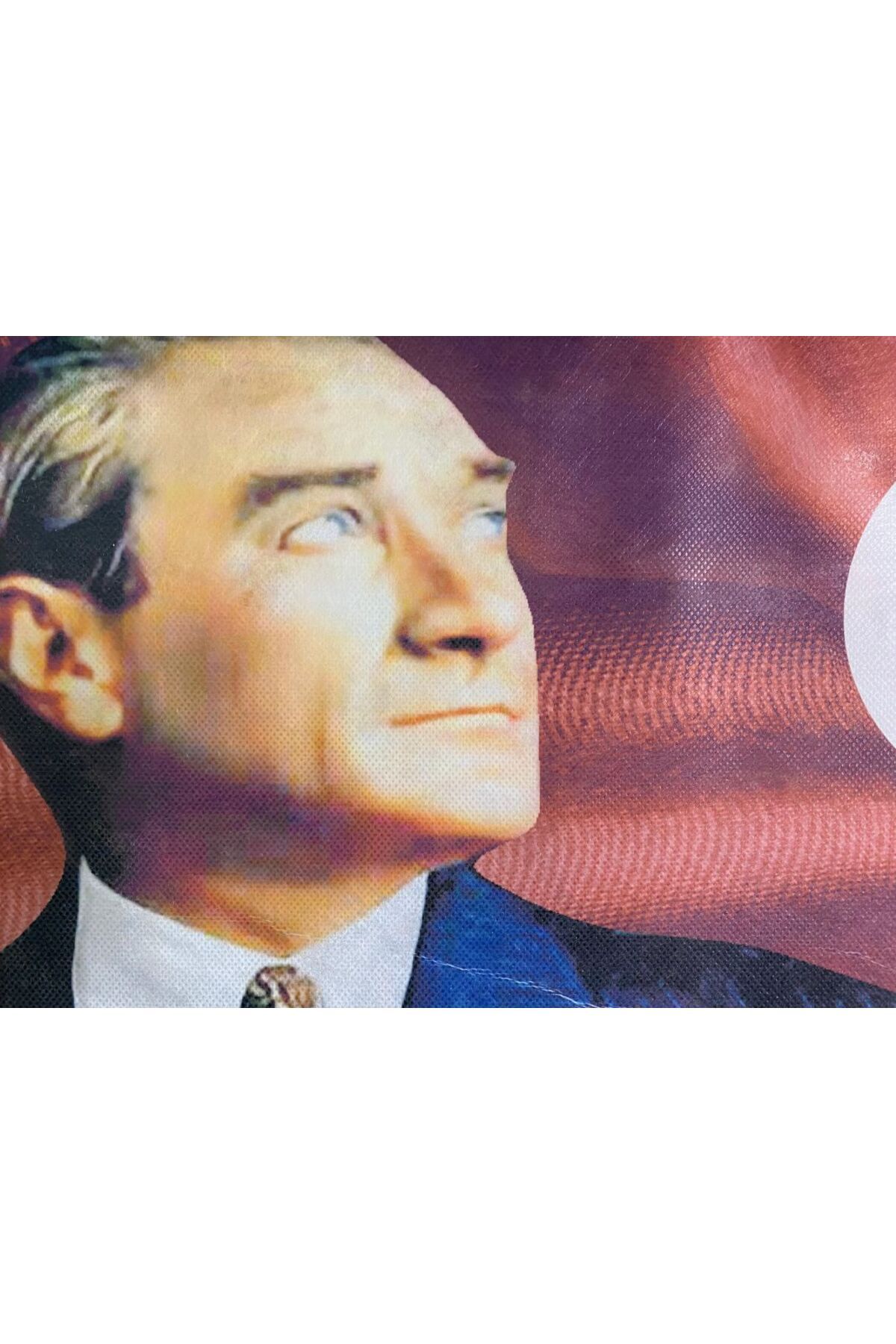 ÖZAY HOBİ EVİ ATATÜRK TABLO KIRMIZI AY YILDIZ ATATÜRK --- BOY:60cm - - - - -- EN:40cm