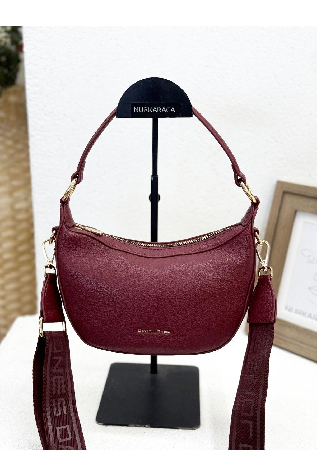 David Jones CM7186 BAGET ÇANTA HEM KOL HEM ÇAPRAZ ÇANTA KADIN