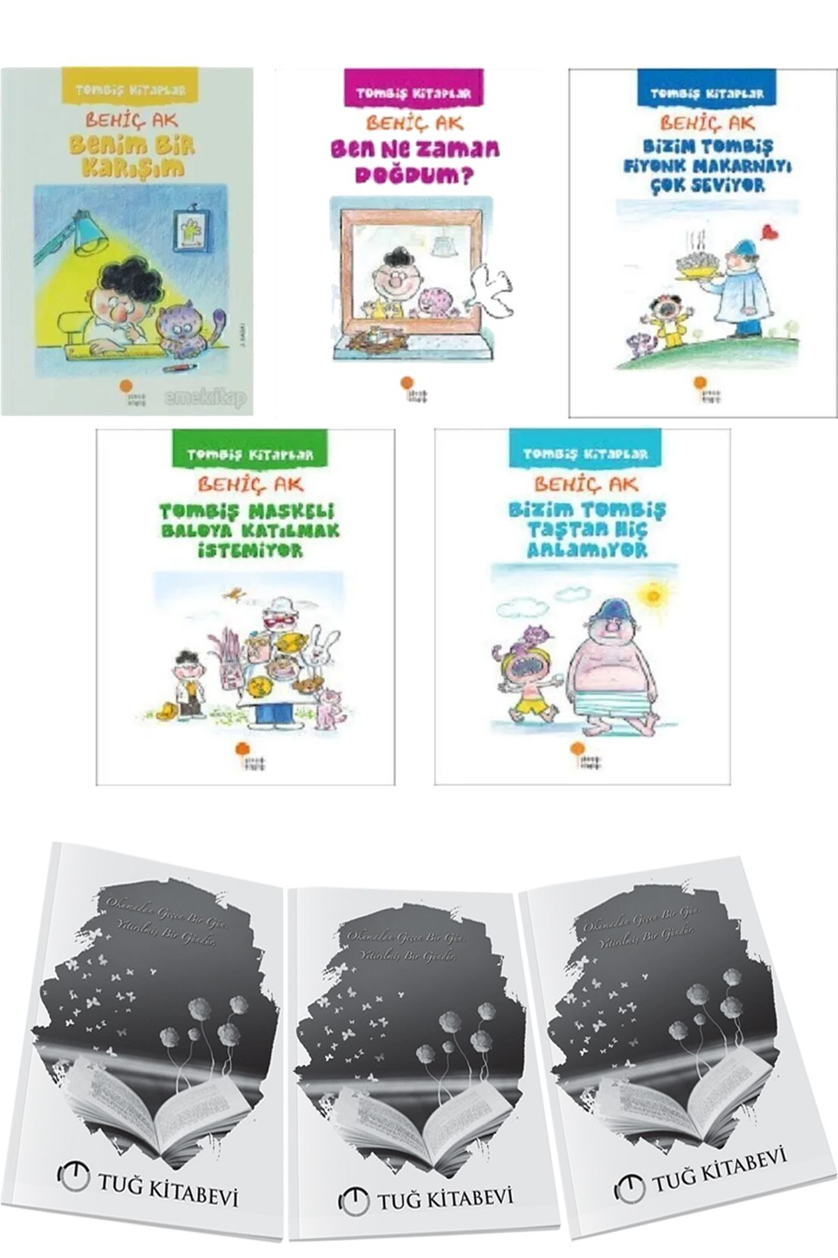 Günışığı Kitaplığı Bizim Tombiş 5li Set Behiç Ak + Hediyeli
