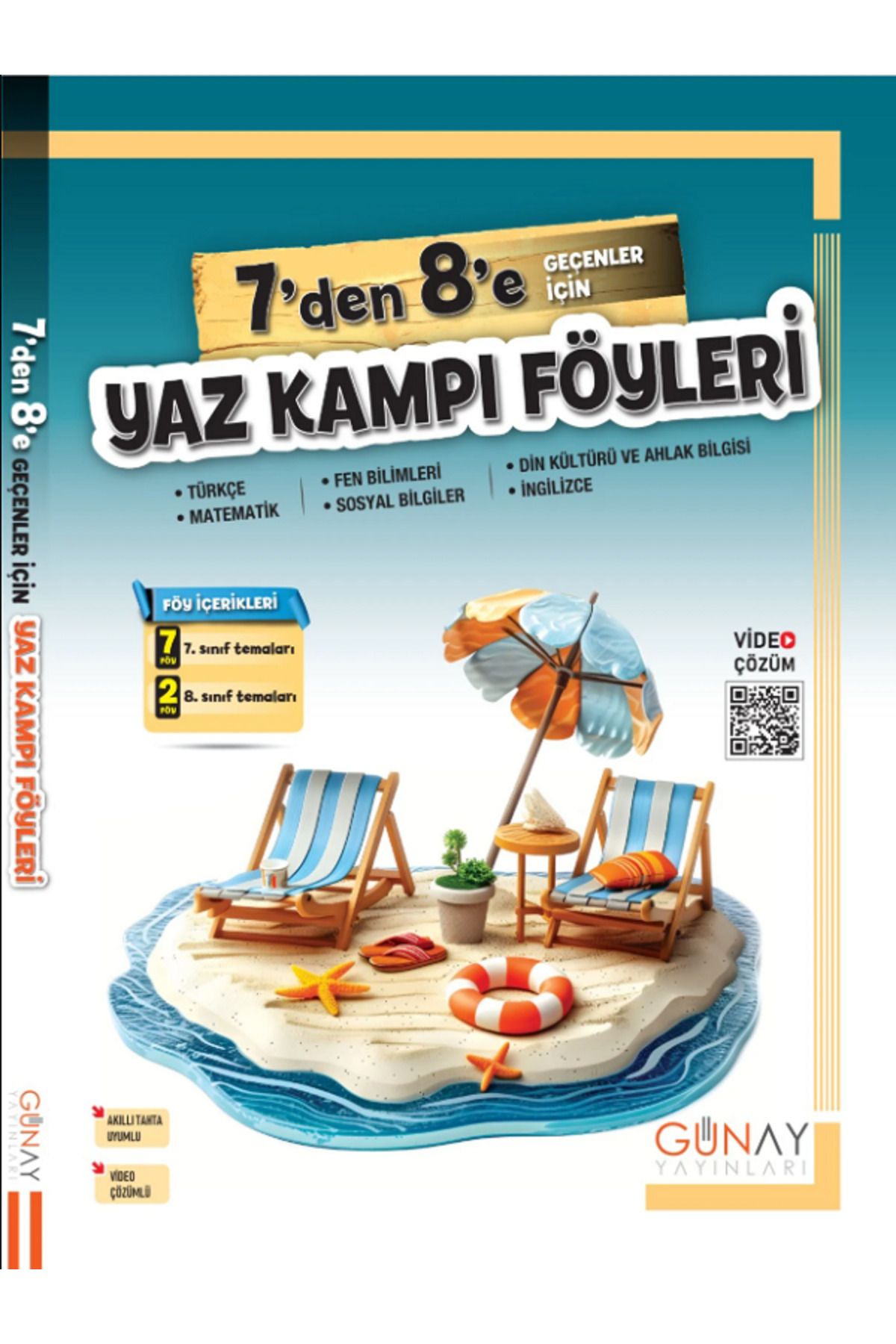 Efsane Yayınları Günay 7'den 8'e Geçenler İçin Yaz Kampı Föyleri / Tüm Dersler / Video Çözüm - YENİİ 2025