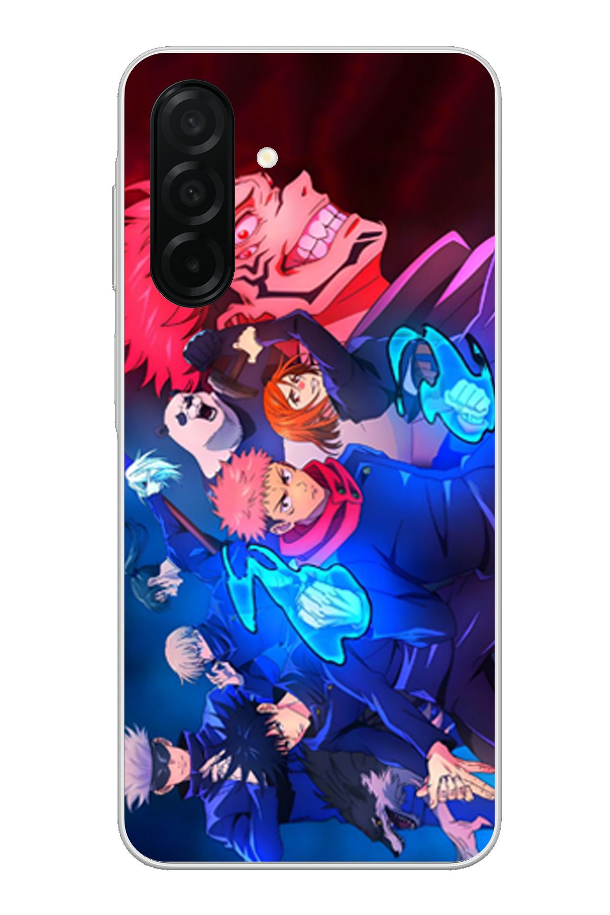 TechTree Samsung Galaxy A26 Uyumlu Jujutsu Kaisen Şeffaf Silikon Kılıf