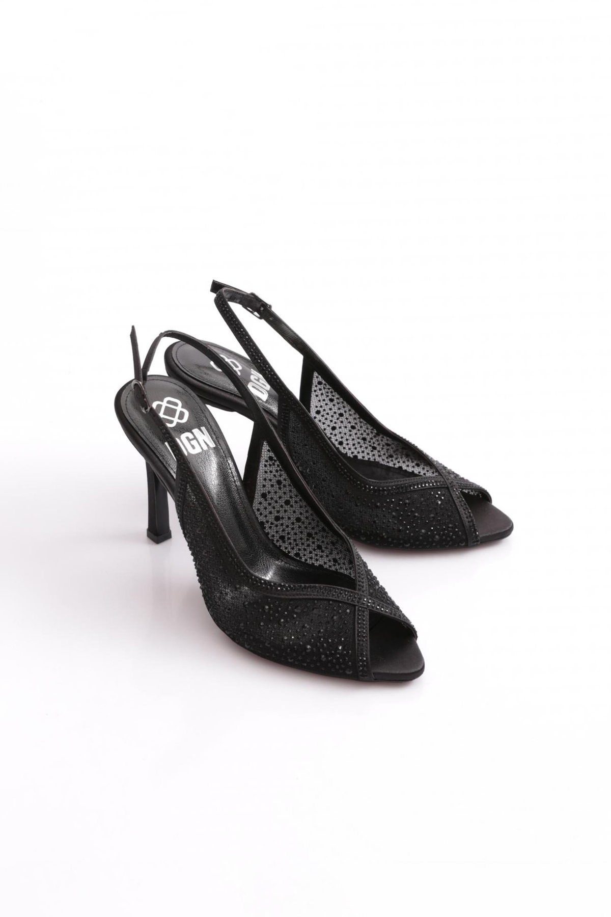 Dgn  5752 Kadin Taşli Topuklu Ayakkabı - Görsel 3