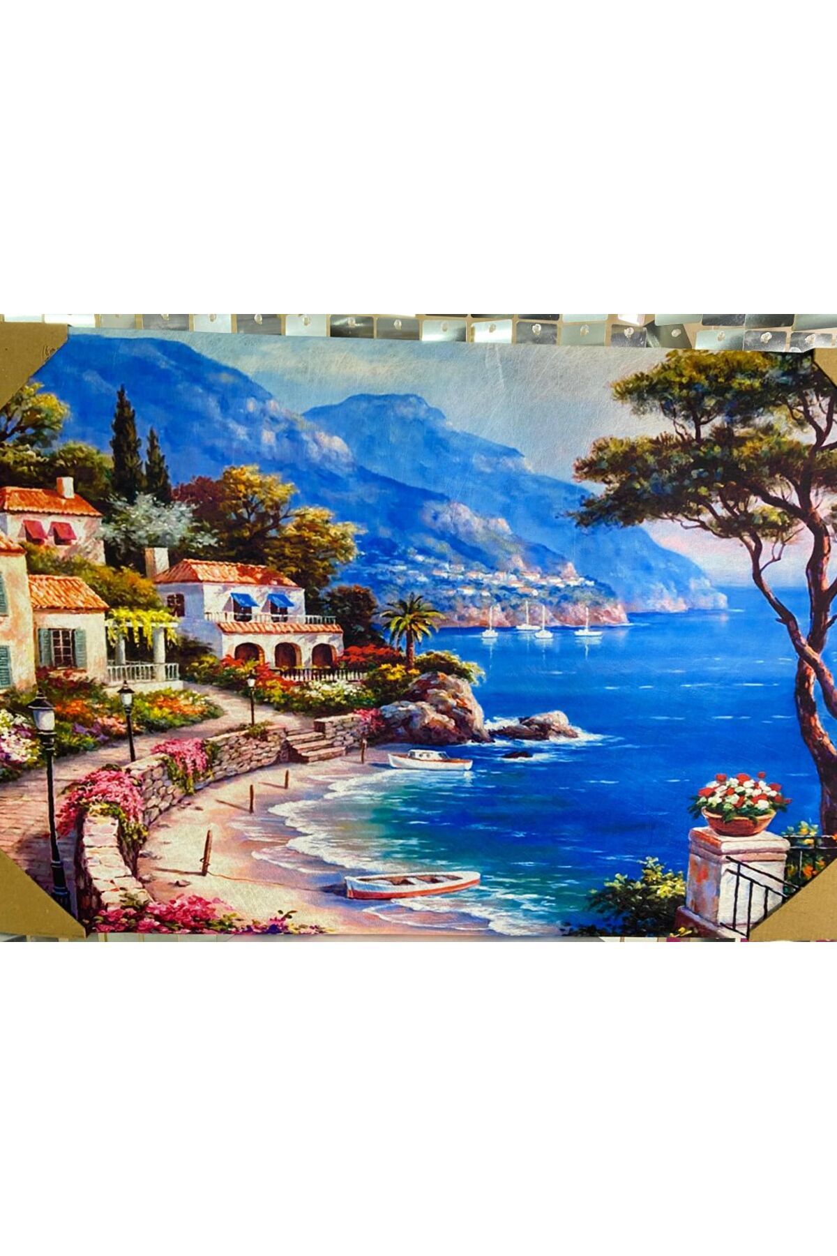 ÖZAY HOBİ EVİ SAHİL DOĞA MANZARALI TABLO --- BOY:60cm - - -- - - -EN:40cm