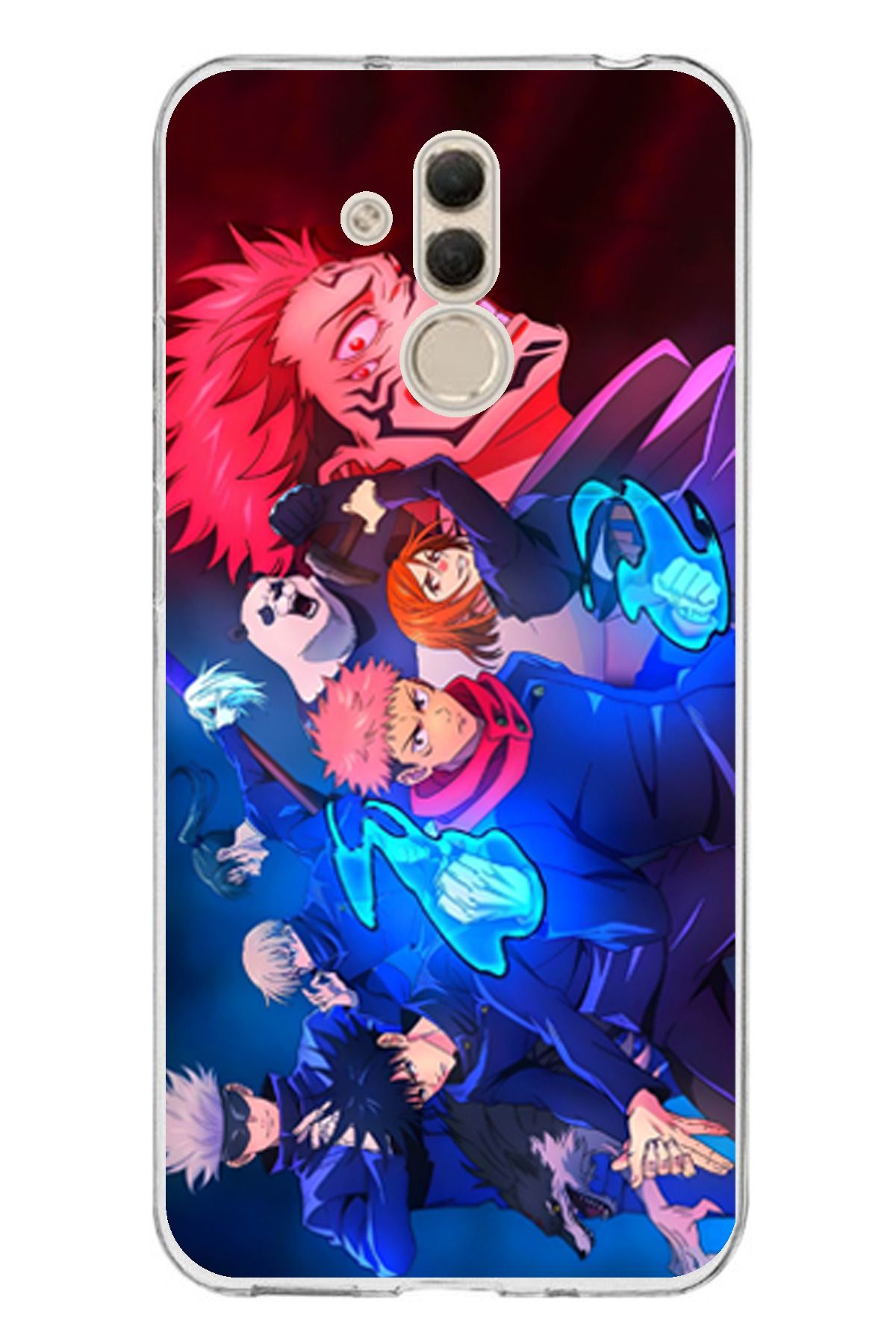 TechTree Huawei Mate 20 Lite Uyumlu Jujutsu Kaisen Şeffaf Silikon Kılıf
