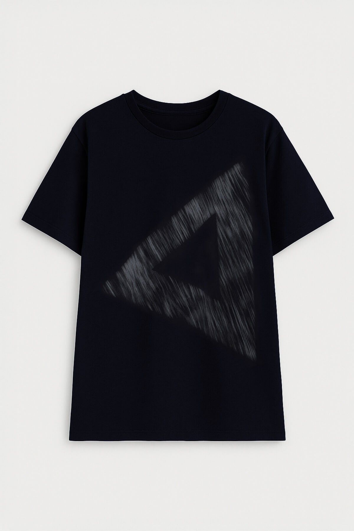 MARKAPIA Erkek Rahat Kesim Bisiklet Yaka Baskılı Beyaz T-shirt