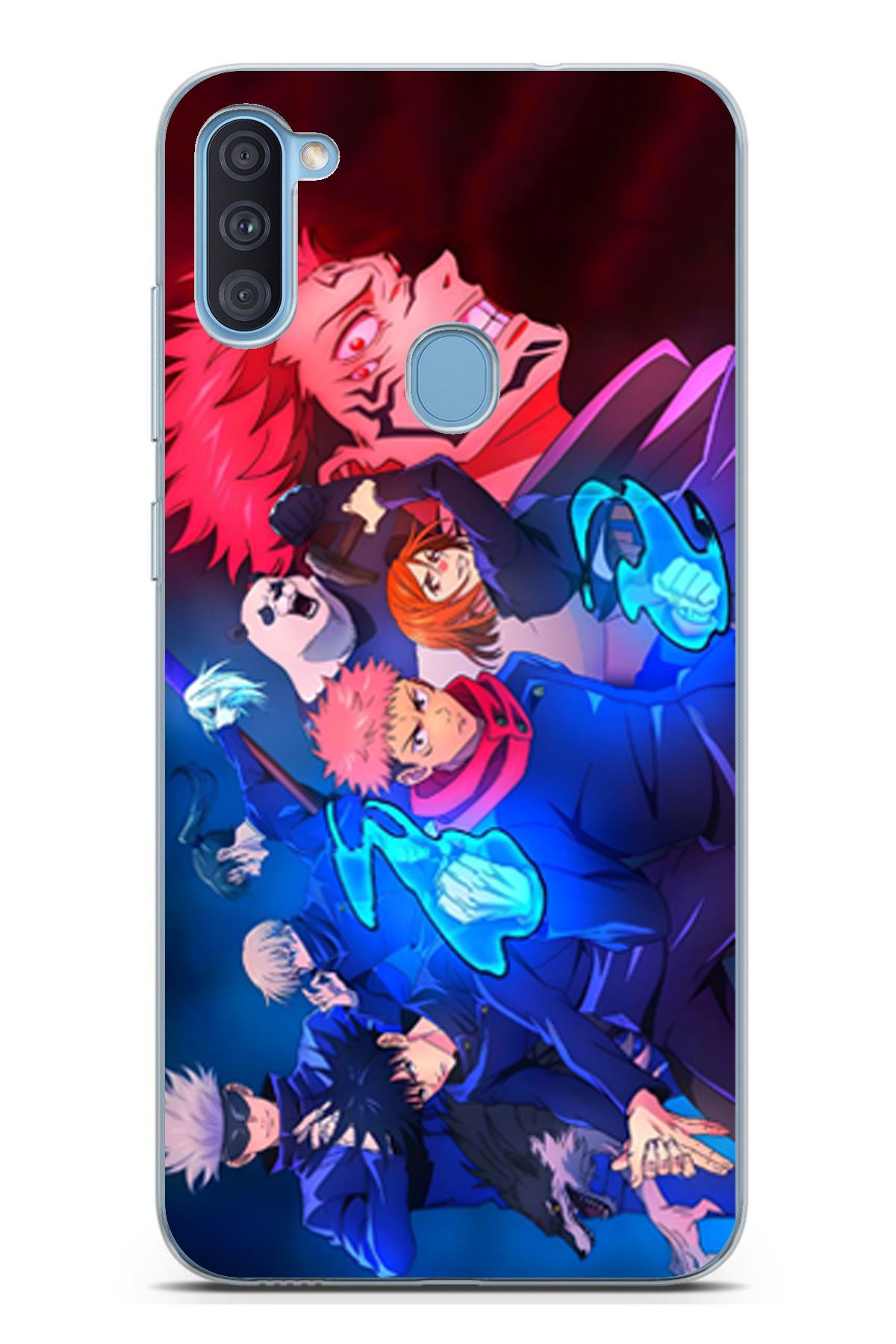 TechTree Samsung Galaxy A11 - M11 Uyumlu Jujutsu Kaisen Şeffaf Silikon Kılıf
