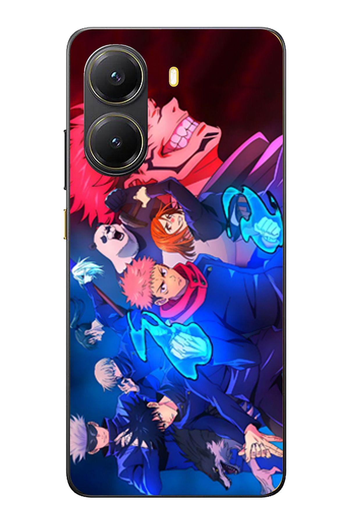 TechTree POCO X7 PRO Uyumlu Jujutsu Kaisen Şeffaf Silikon Kılıf