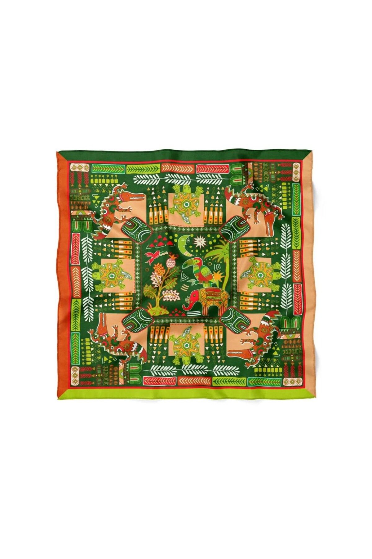 CHARMLUCKY RENKLİ DESENLİ FULAR 70X70 CM