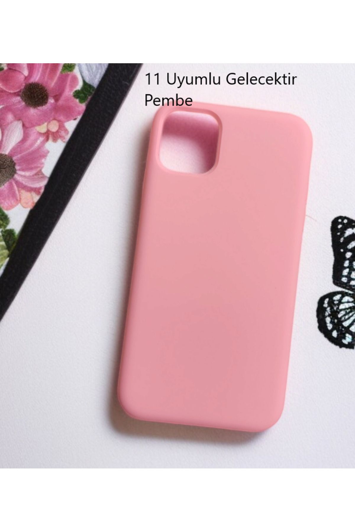 Kılıforyum iPhone 11 Logolu Kılıf İçi Kadife Lansman Kılıf
