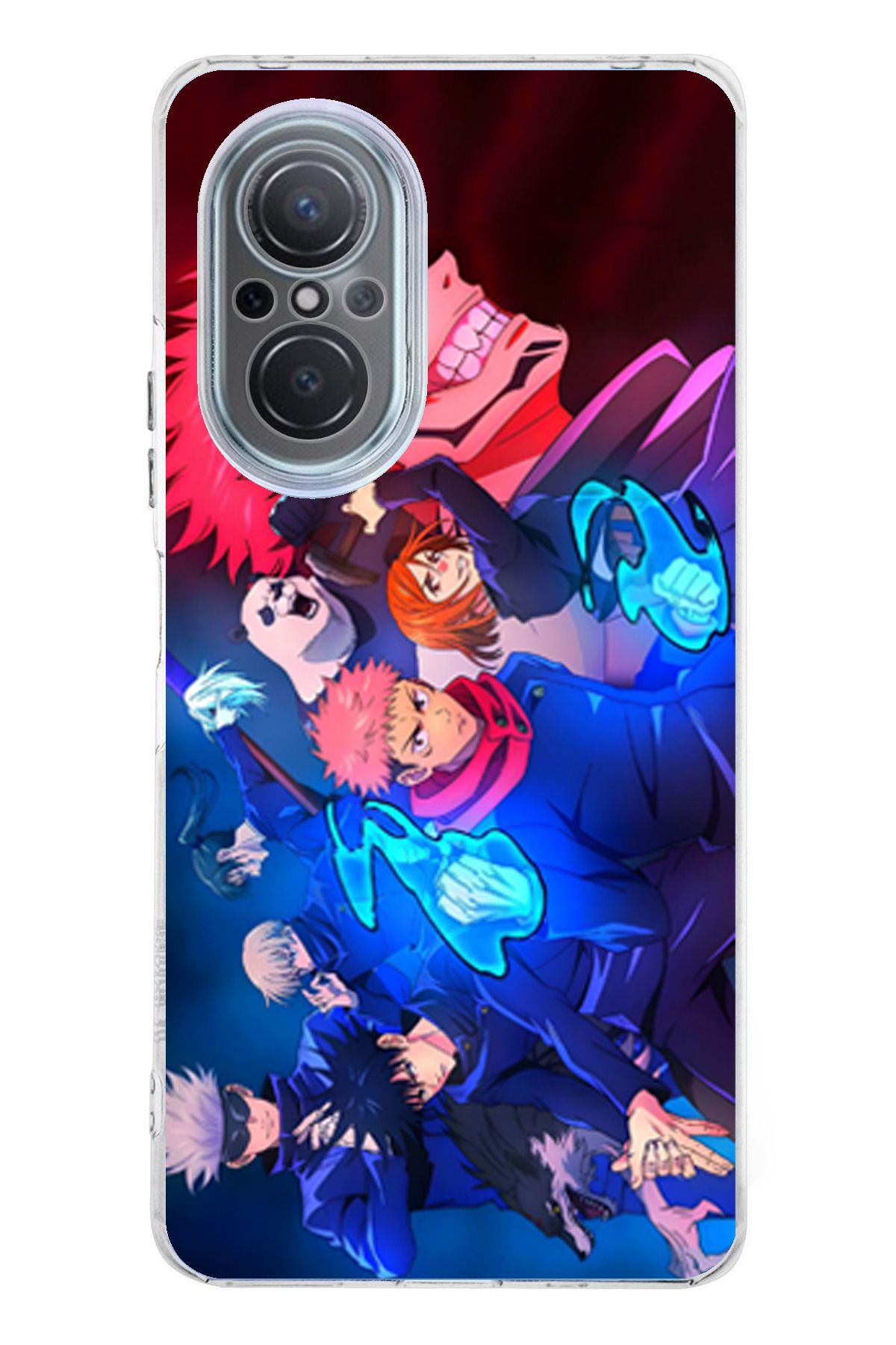 TechTree Huawei Nova 9 Se Uyumlu Jujutsu Kaisen Şeffaf Silikon Kılıf