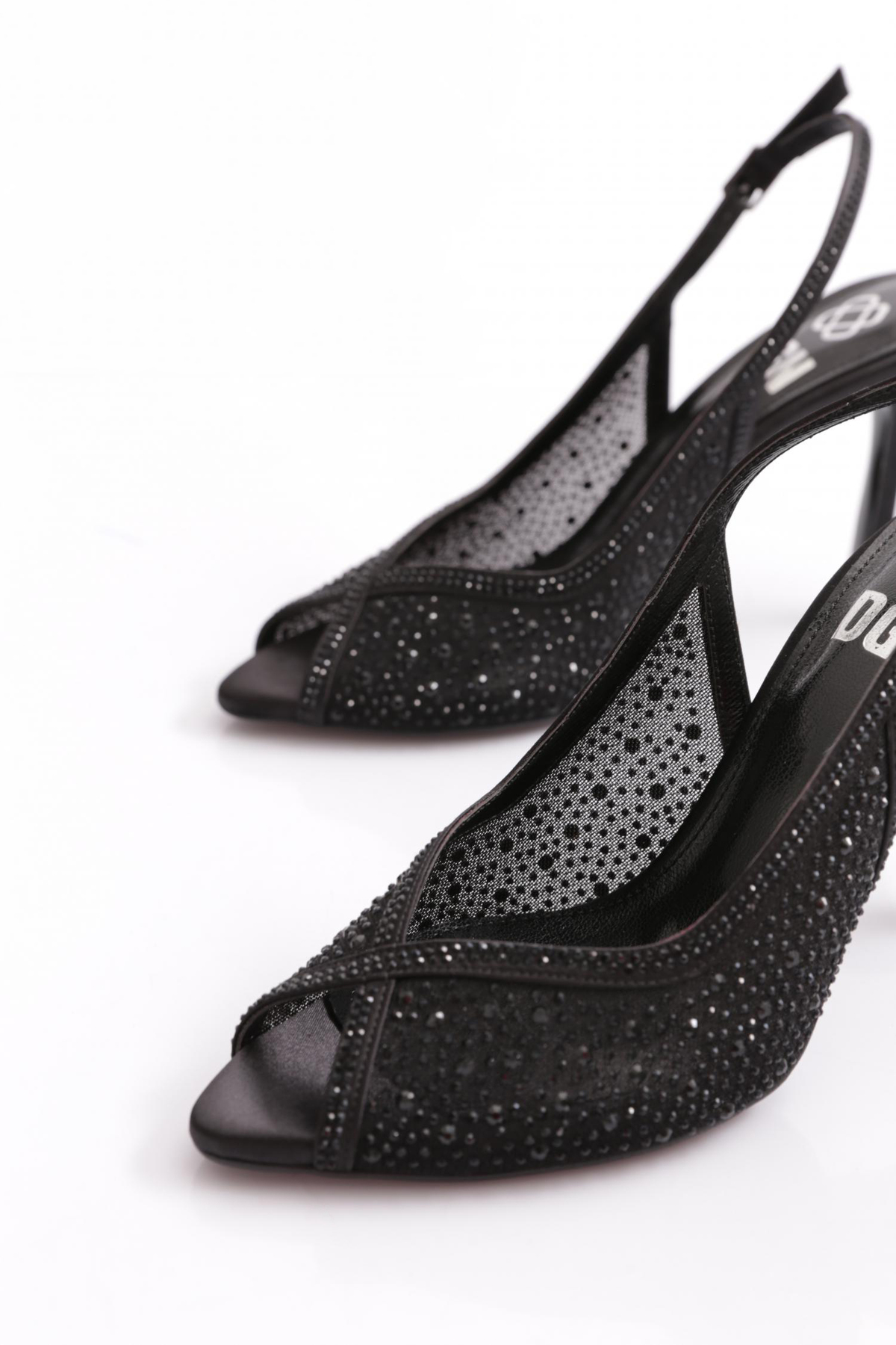 Dgn  5752 Kadin Taşli Topuklu Ayakkabı - Görsel 5