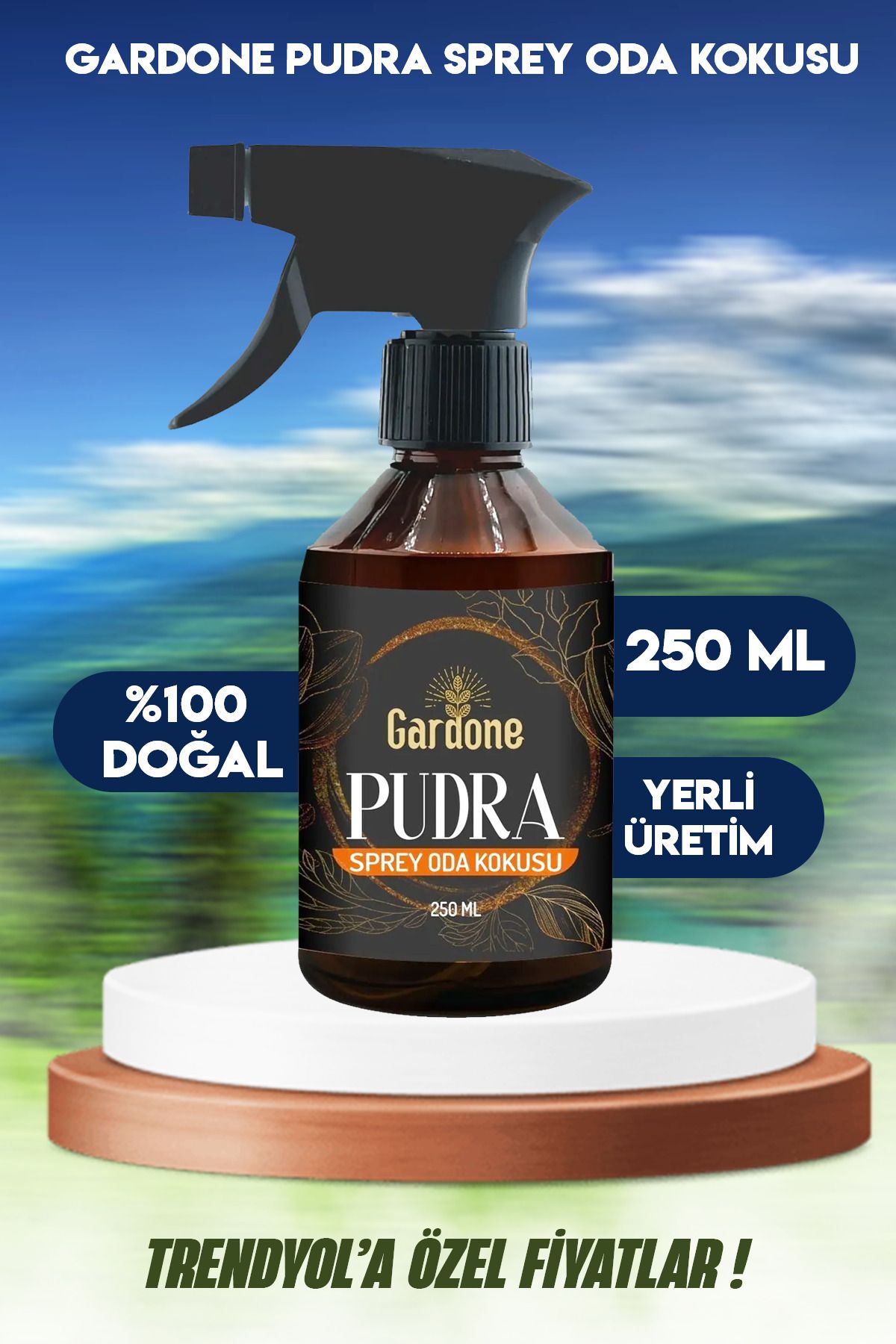 Gardone Pudra Oda Ve Çamaşır Spreyi Oda Parfümü Oda Kokusu Koku Giderici 250 Ml