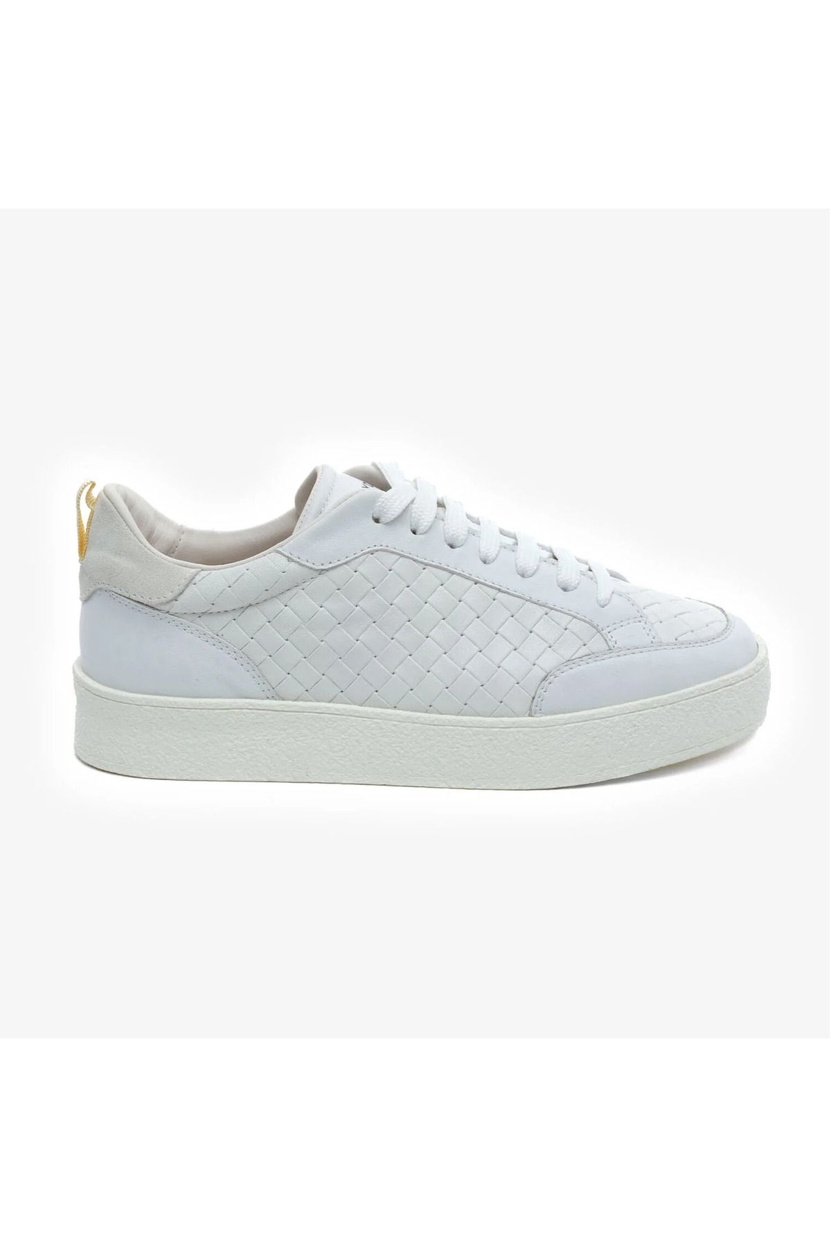 Greyder 34441 Beyaz Hakiki Deri Kadın Sneaker Ayakkabı