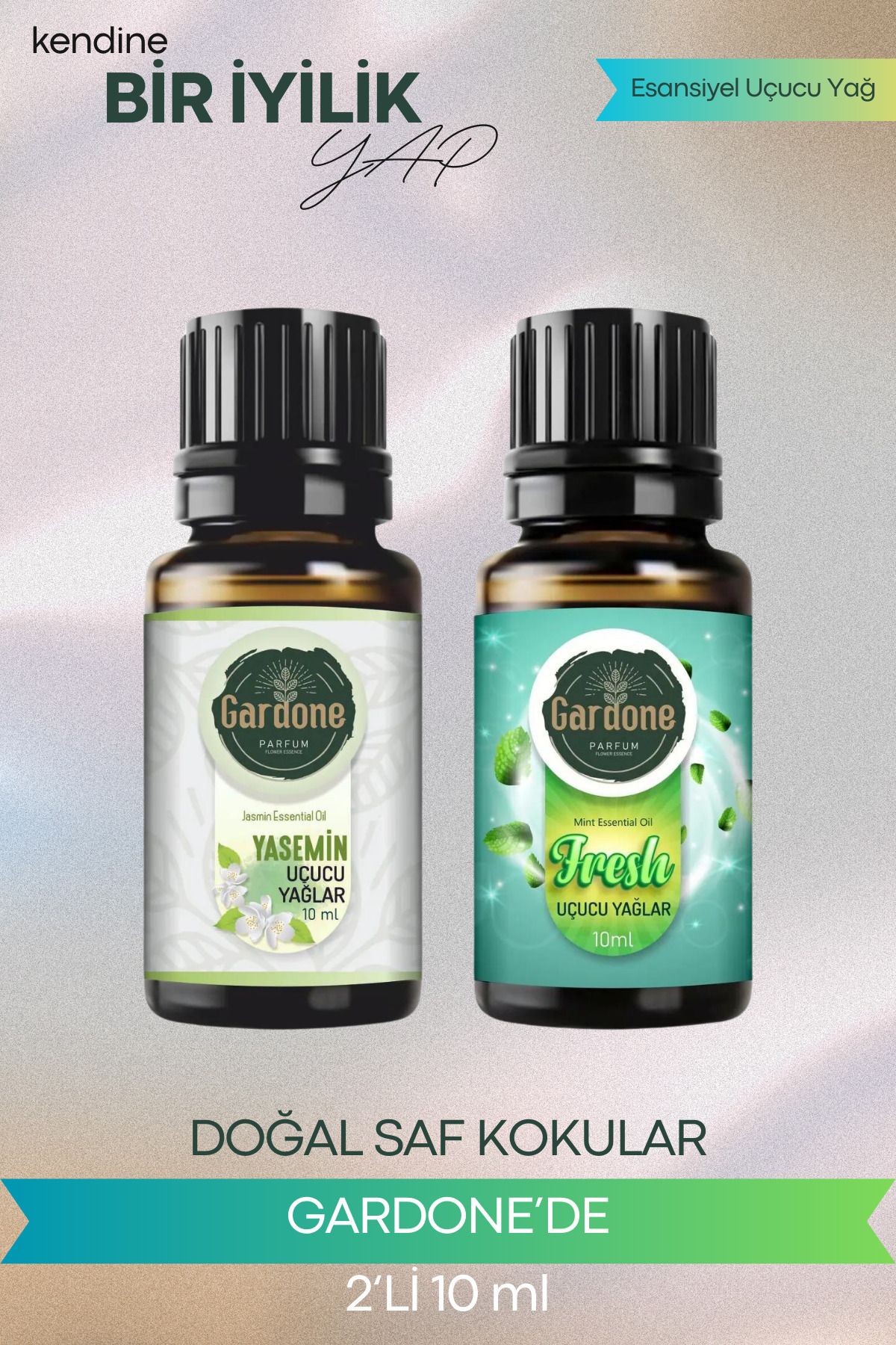 Gardone Yasemin Fresh Uçucu Yağ Buhurdanlık Yağı Doğal Uçucu Yağlar Oda Kokusu Aromaterapi 10ml