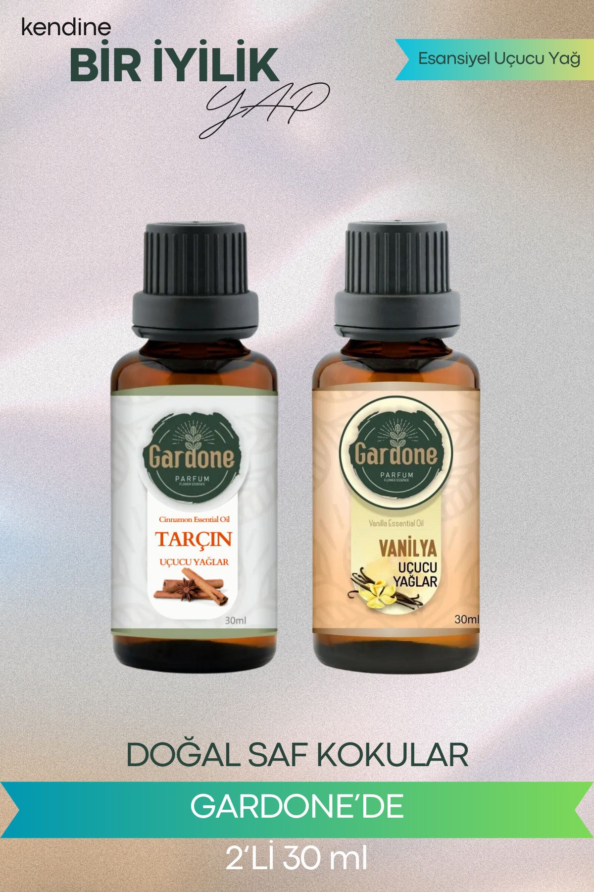 Gardone Vanilya Tarçın Uçucu Yağ Buhurdanlık Yağı Doğal Uçucu Yağ Oda Kokusu Aromaterapi 30ml