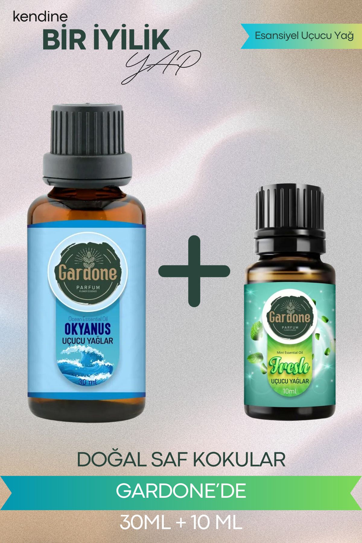 Gardone Okyanus 30 ml , Fresh 10 ml Set Yağ Buhurdanlık Yağı Doğal Oda Kokusu Difüzör Yağ