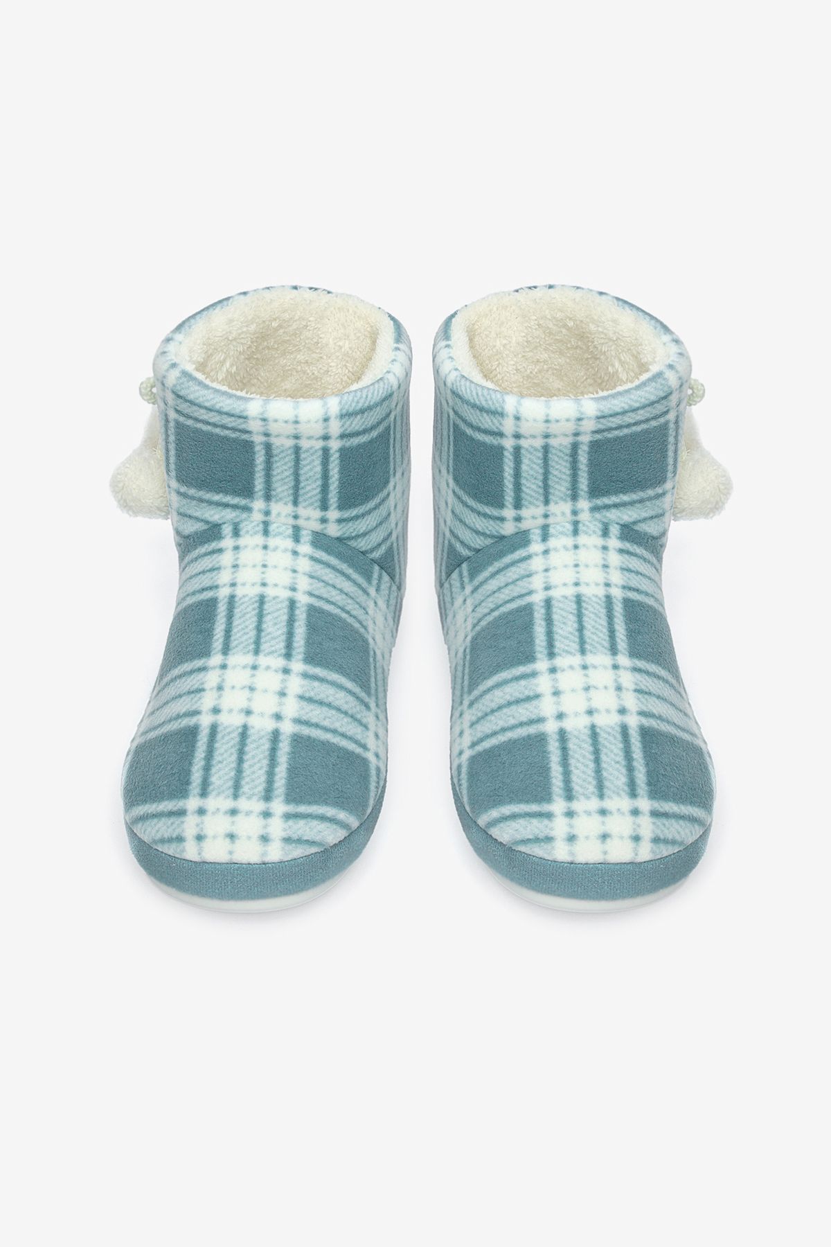 Penti Buty Domowe W Kratkę W Kolorze Jasnozielonym Kobieta - 35–36