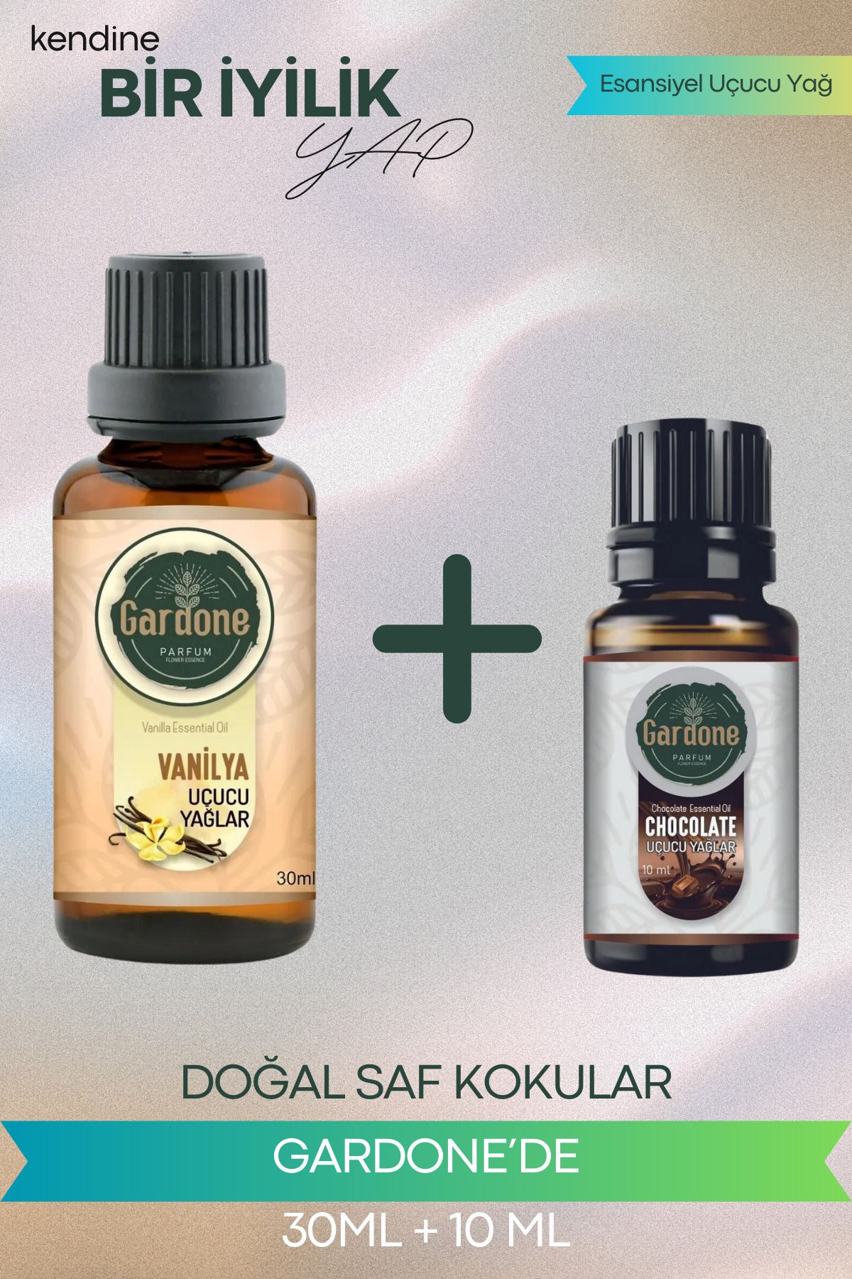 Gardone Vanilya 30 ml , Çikolata 10 ml Set Yağ Buhurdanlık Yağı Doğal Oda Kokusu Difüzör